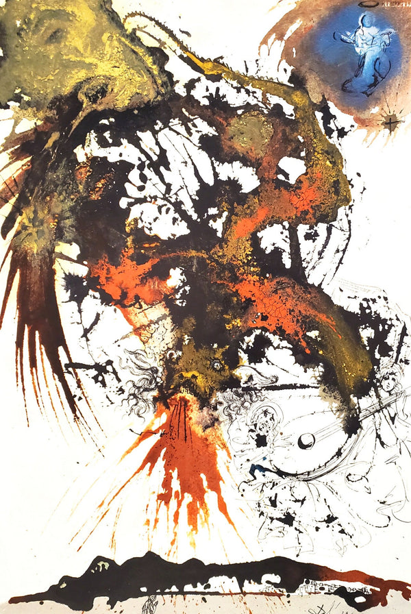 Salvador Dali, Composition (Michler/Löpsinger 1600; Field 69-3), Biblia Sacra, Limited Edition Lithograph