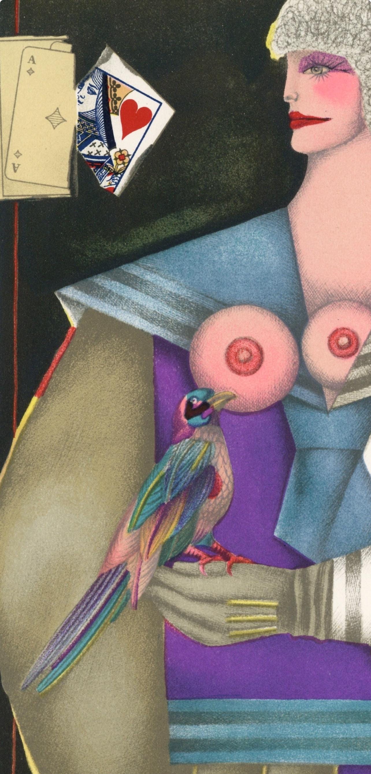 Richard Lindner, Composition, XXe siècle, Limited Edition Lithograph