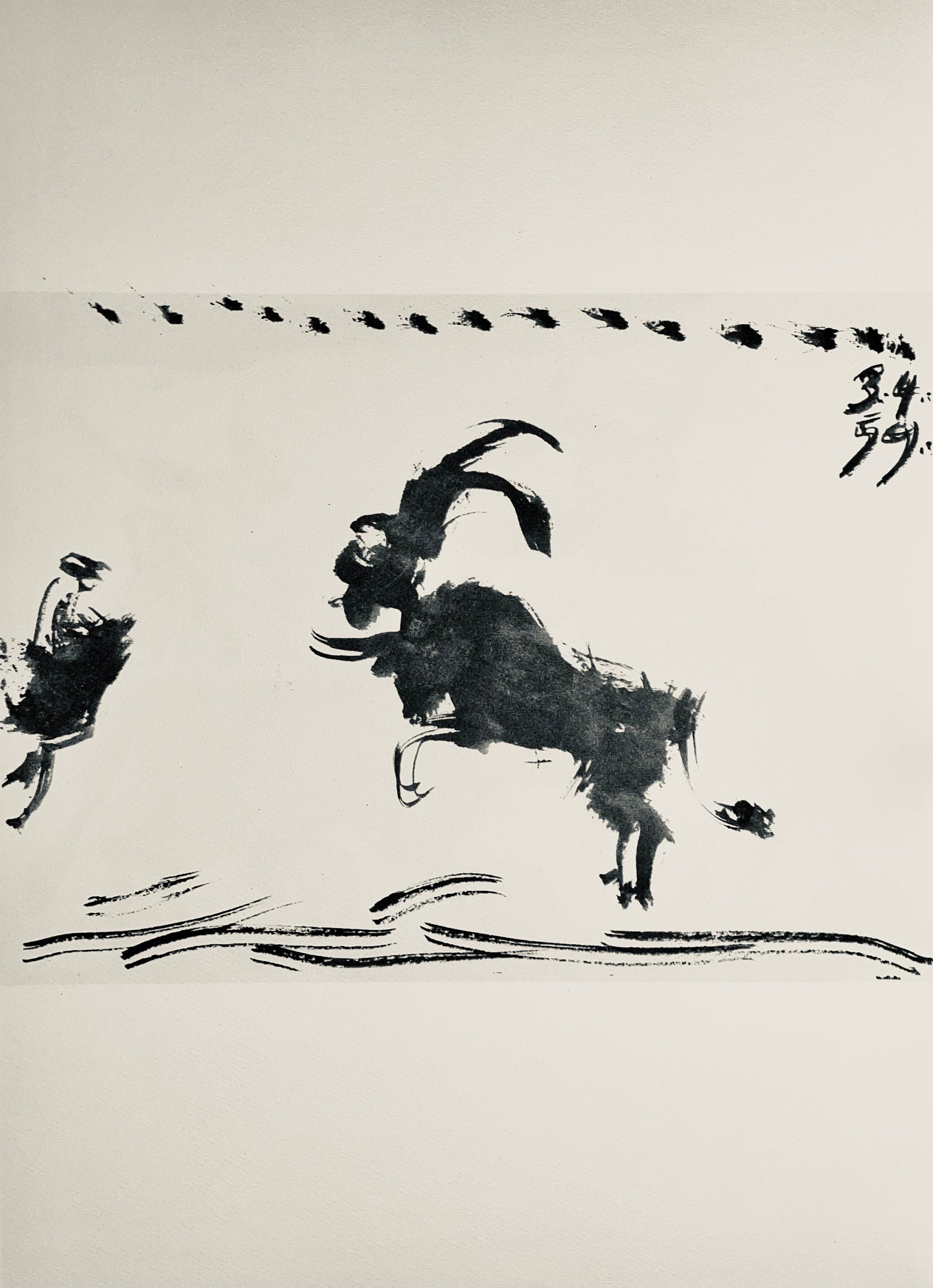 Pablo Picasso, Composition (Bloch 1276; Czwiklitzer 23), Toros y Toreros, Limited Edition Lithograph