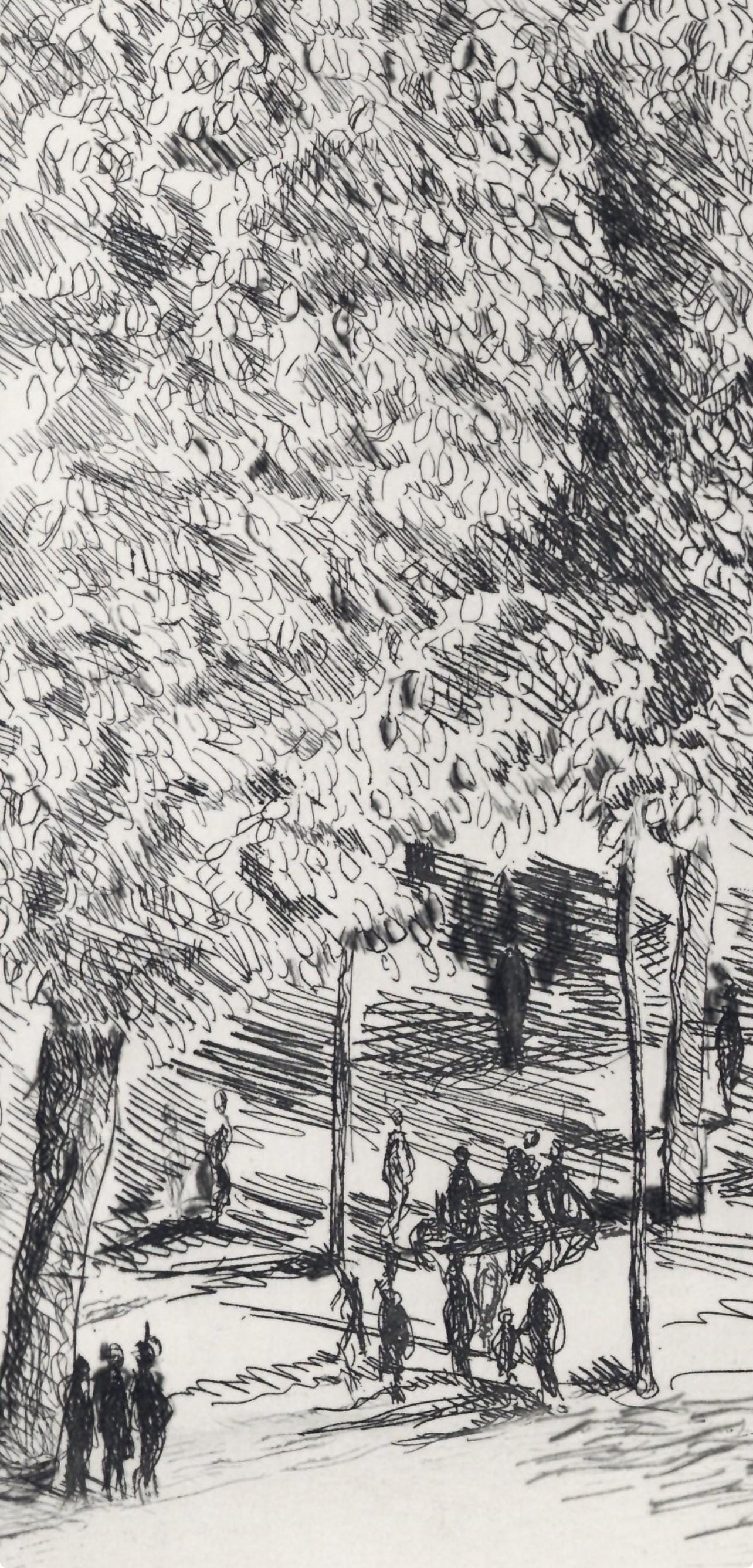 Georges Dufrénoy, Placement Des Vosges, A La gloire à Paris, Limited Edition Etching