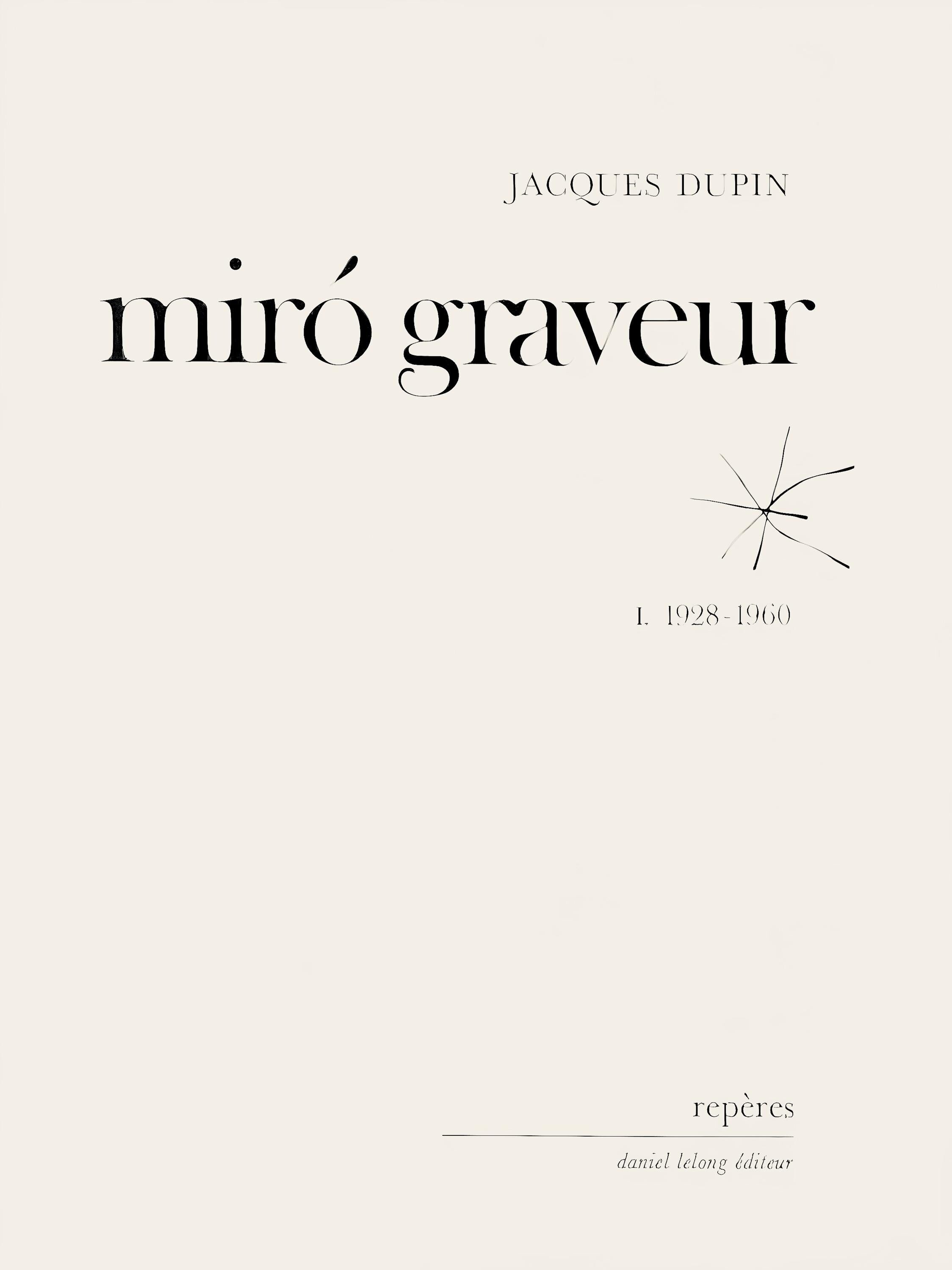 Joan Miró, Composition (Dupin 1289), Miró Graveur, Limited Edition Woodcut