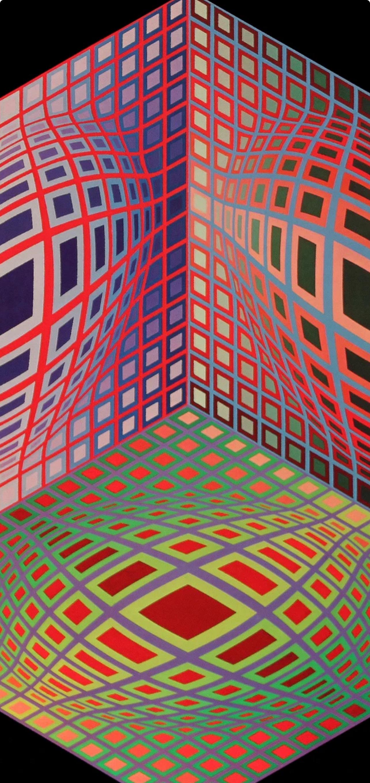 Victor Vasarely, Composition, Progressions I, Limited Edition Héliogravure