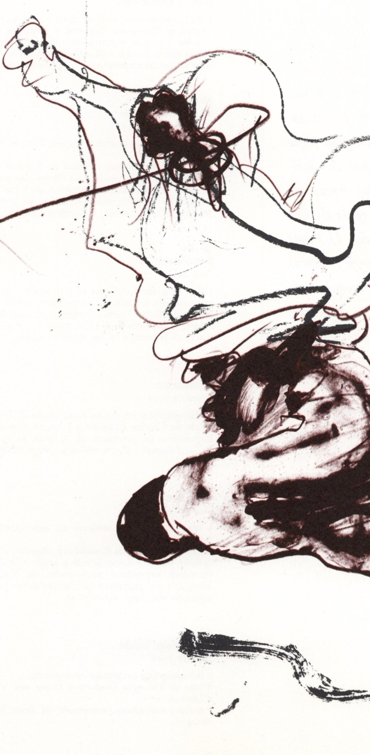 Paul Rebeyrolle, Composition, Hommage à Aimé et Marguerite Maeght, Derrière le miroir, Limited Edition Lithograph