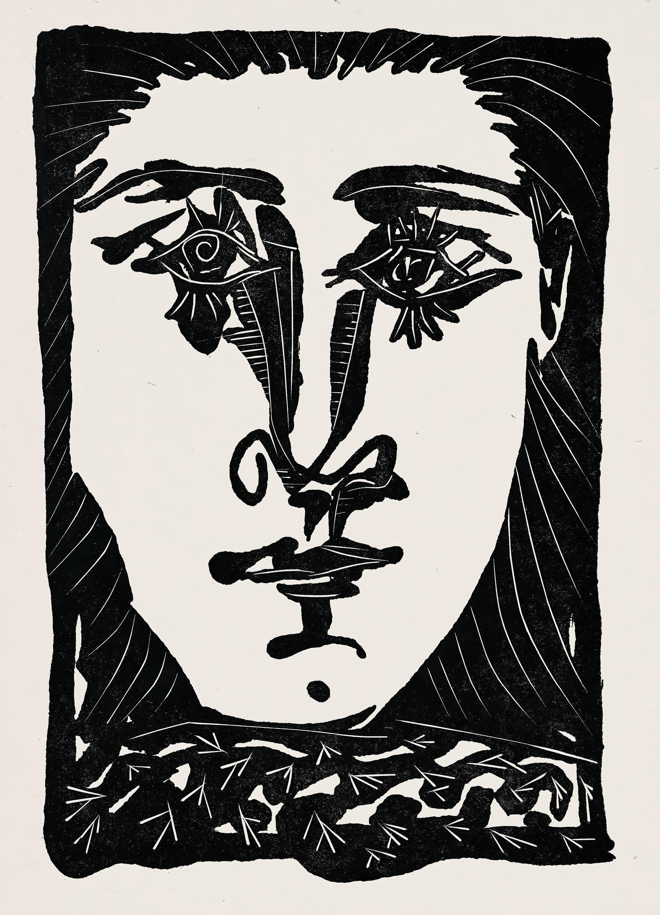 Pablo Picasso, Composition (Cramer 36; Bloch 360; Horodisch A6), Non Vouloir, Limited Edition Zincograph