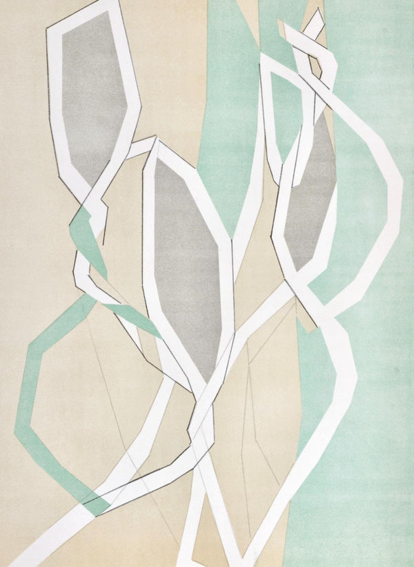 André Beaudin, Composition en vert, Regards sur Paris, Limited Edition Lithograph
