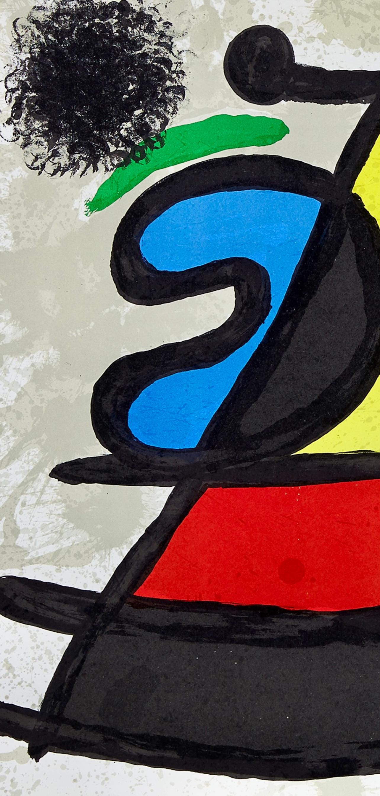 Joan Miró, Composition, Derrière le miroir, Limited Edition Lithograph
