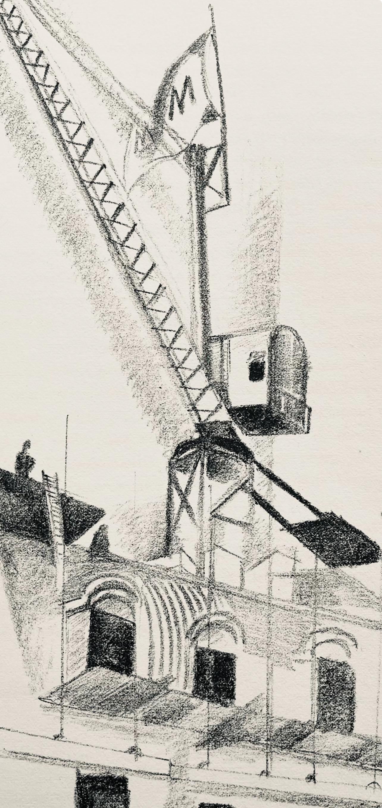 Robert Delaunay, La grue (Habasque 720-728), Allo! Paris!, Limited Edition Lithograph