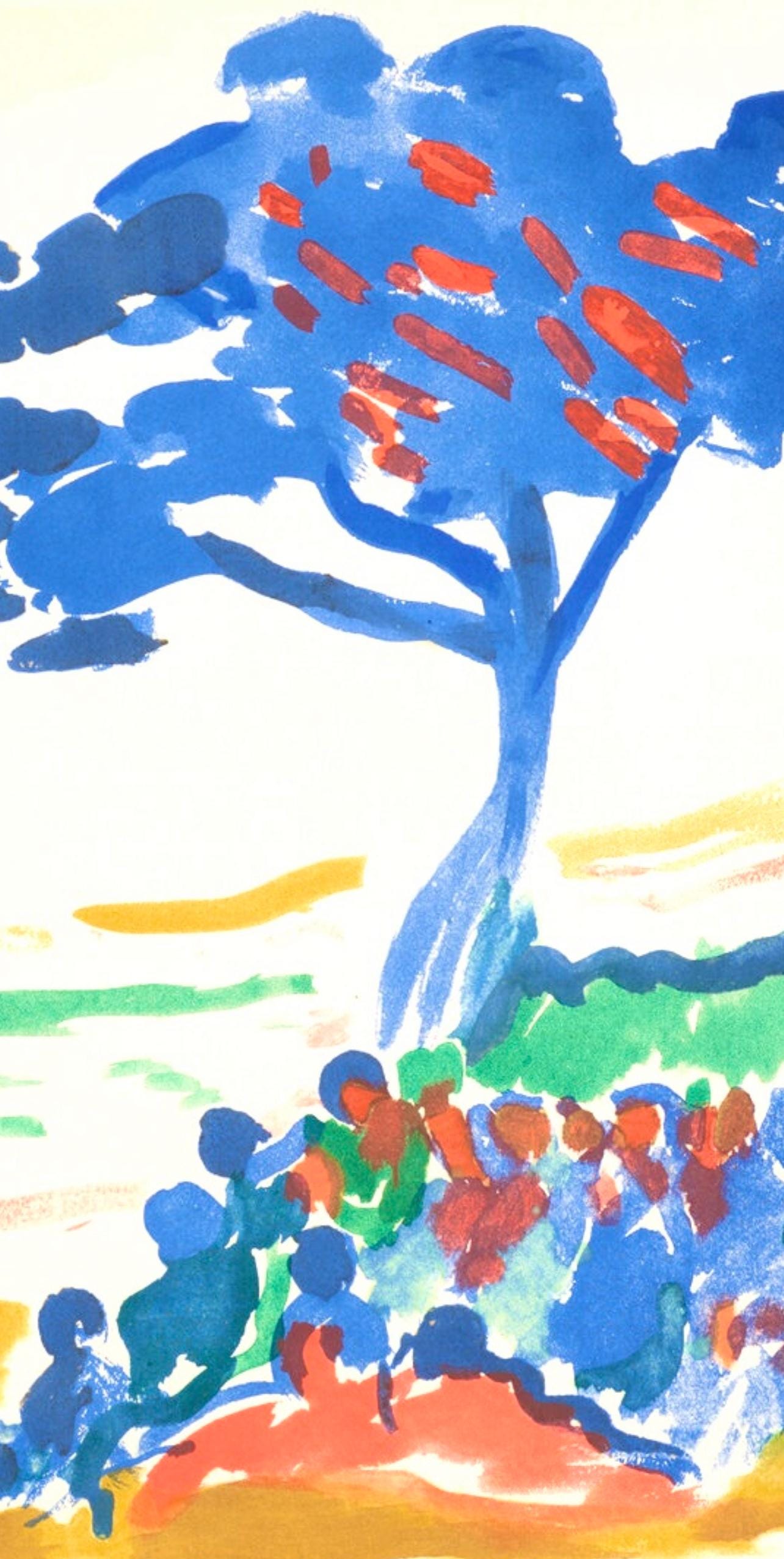 André Derain, Paysage de l'Arbre Bleu, Douze Contemporains, Limited Edition Lithograph
