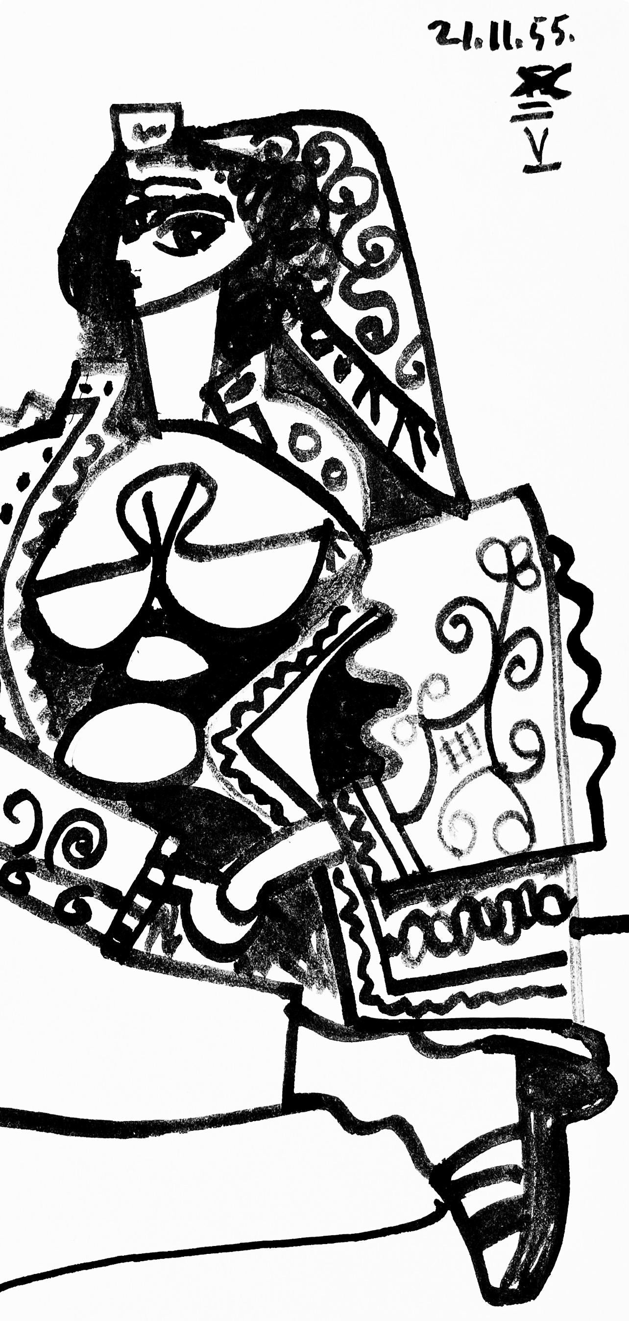 Pablo Picasso, Composition (Cramer 101), Carnet de la Californie, Limited Edition Lithograph