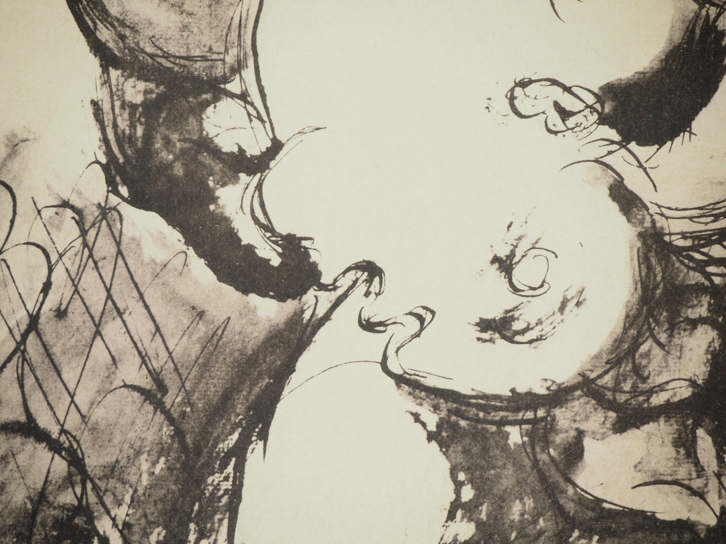 Pablo Picasso, Composition (Orozco 238), Picasso, La flûte double, Limited Edition Lithograph