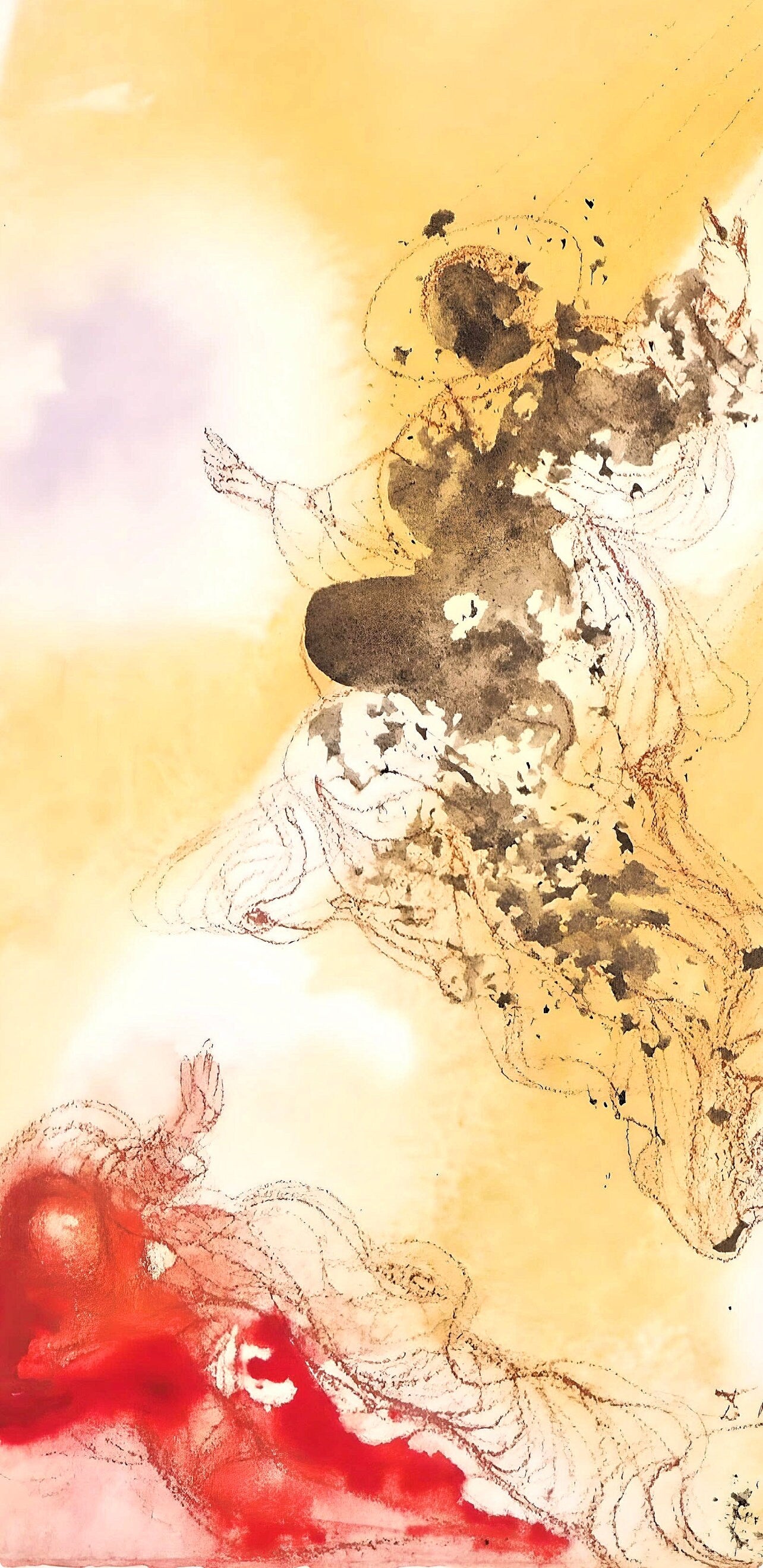 Salvador Dali, Composition (Michler/Löpsinger 1600; Field 69-3), Biblia Sacra, Limited Edition Lithograph