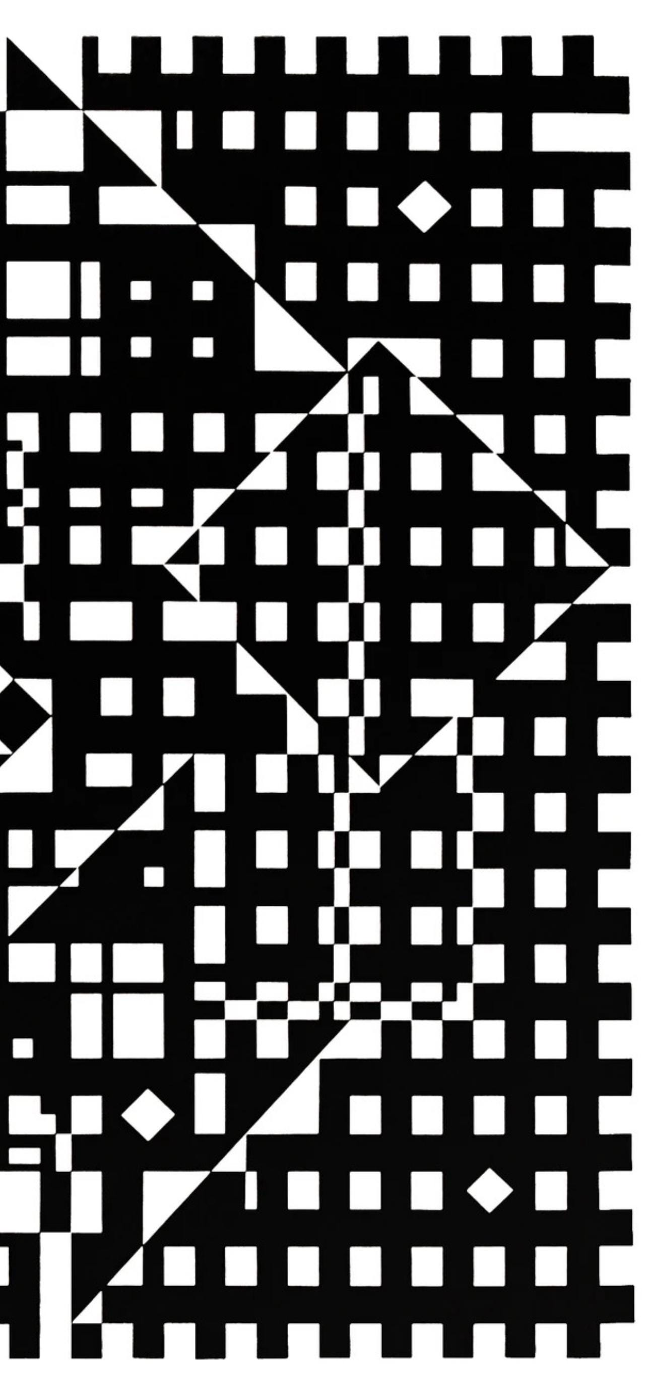Victor Vasarely, Composition, Croisées, Limited Edition Héliogravure