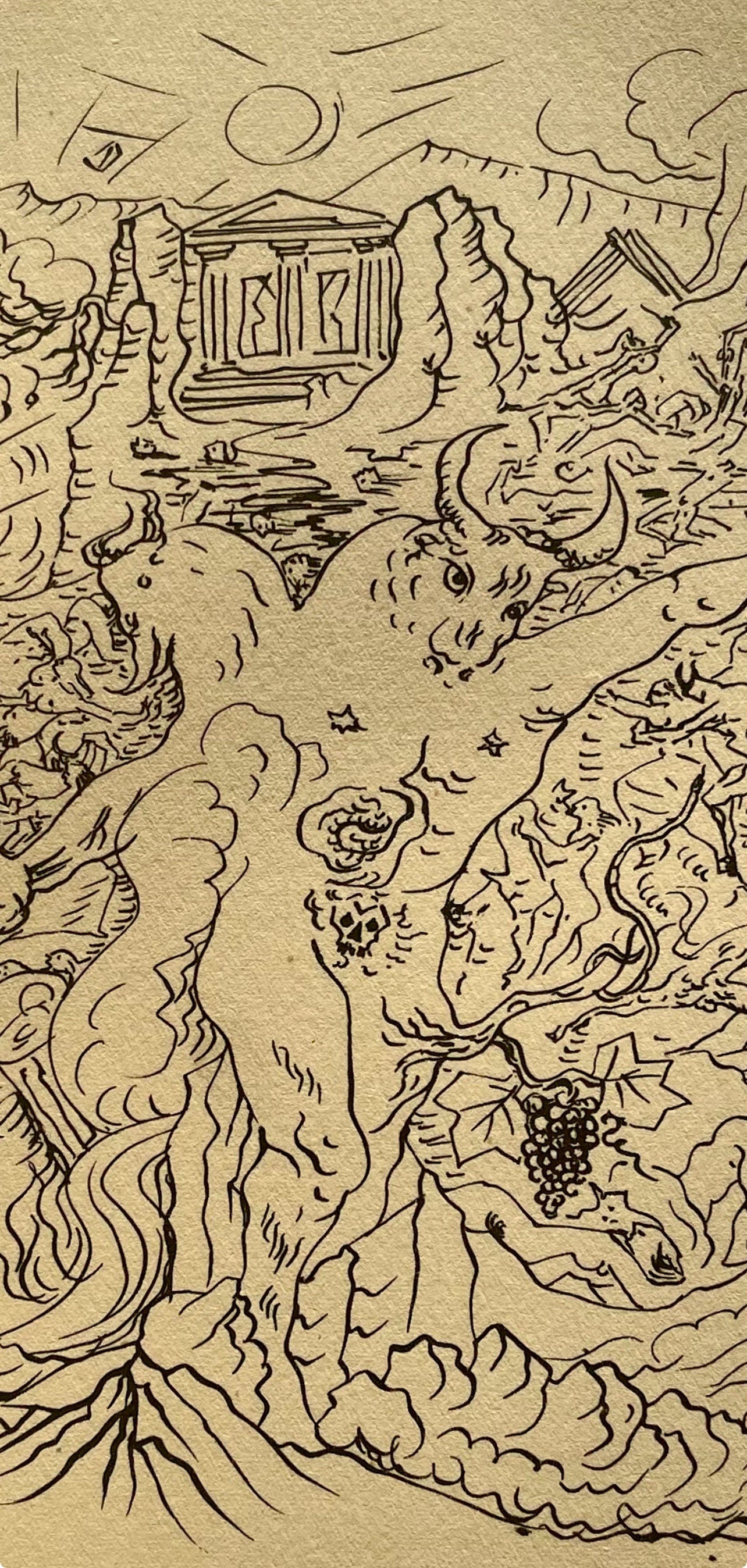 André Masson, La Grèce tragique, Masson Dessins, Limited Edition Lithograph