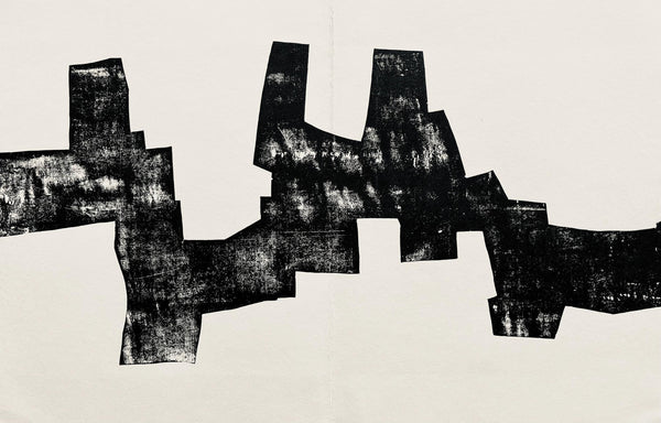 Eduardo Chillida, Composition, Derrière le miroir, Limited Edition Woodcut