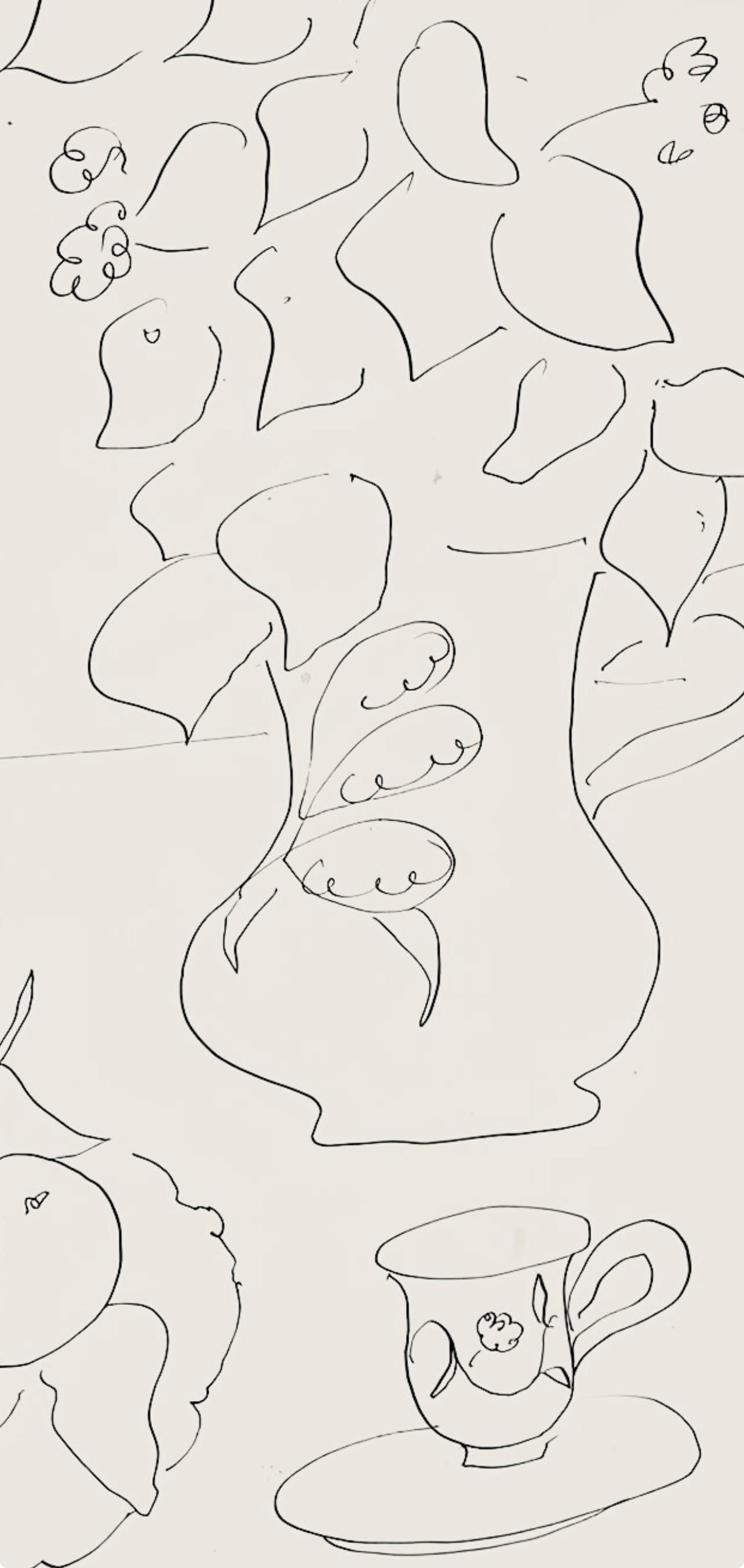 Henri Matisse, Série A, var. 6 (Duthuit 9), Henri Matisse, Dessins, Thèmes et variations, Limited Edition Lithograph