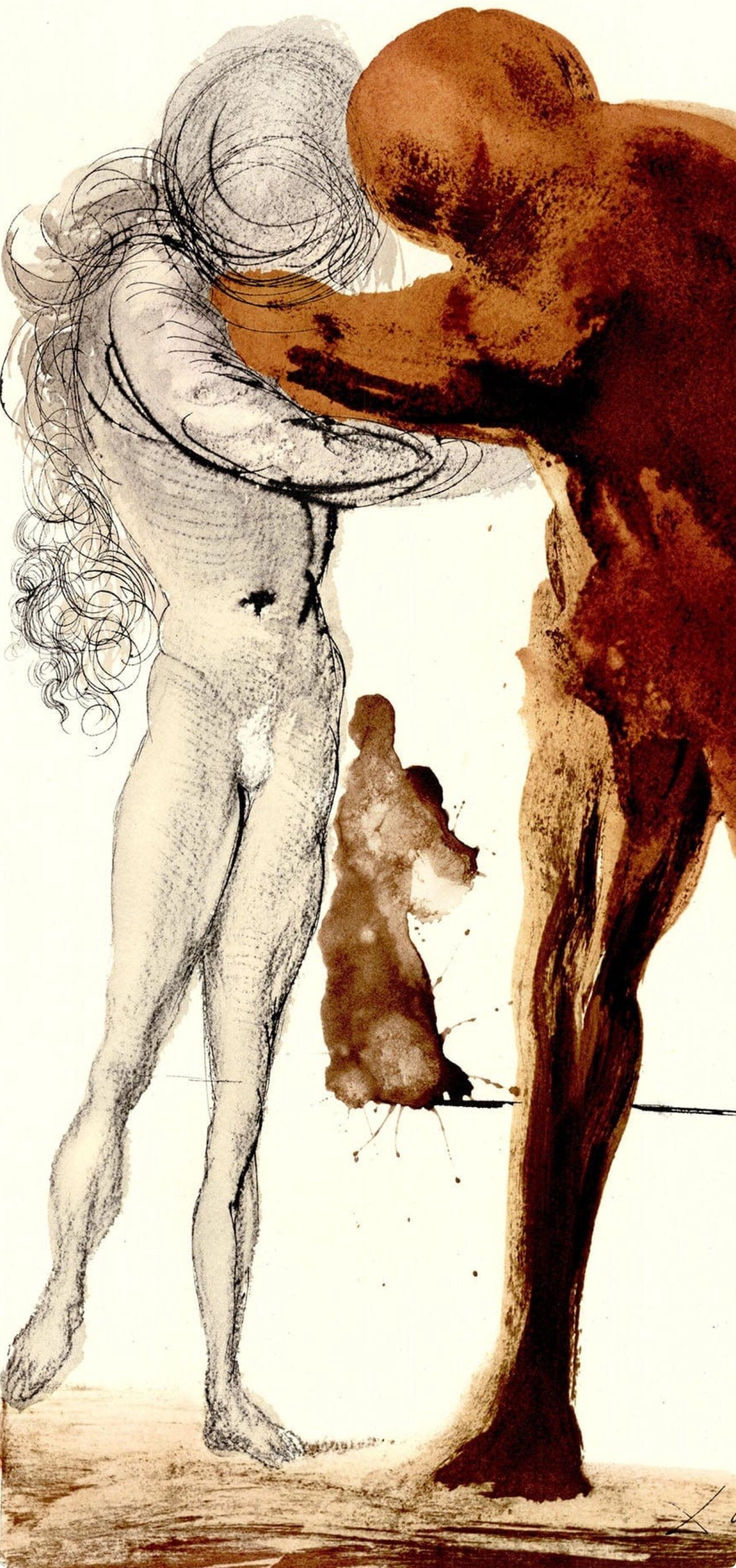 Salvador Dali, Composition (Michler/Löpsinger 1600; Field 69-3), Biblia Sacra, Limited Edition Lithograph