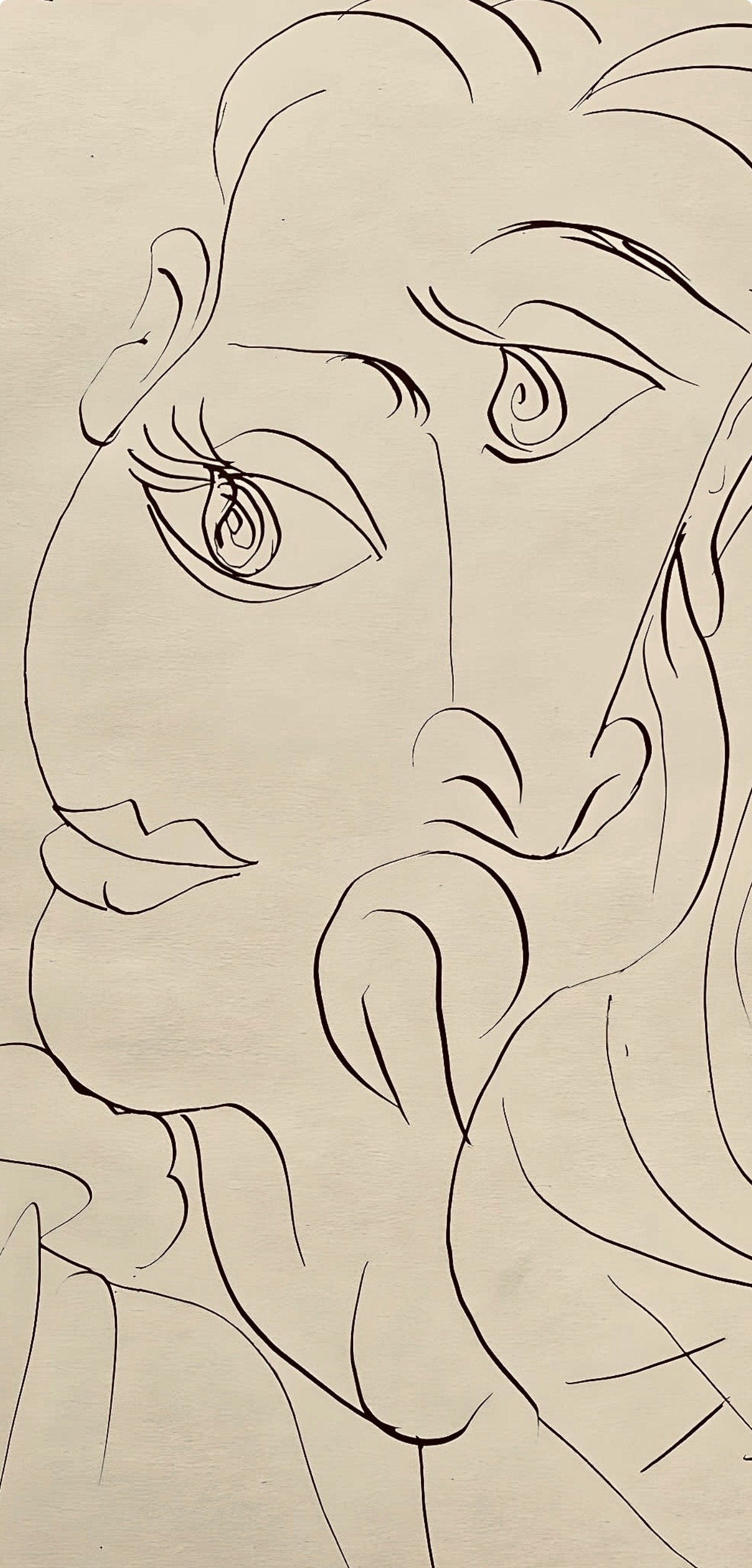 Pablo Picasso, Composition, Carnet de dessins de Picasso, Cahiers d’Art, Limited Edition Lithograph