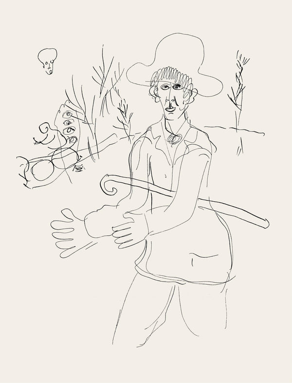 Marc Chagall, Composition, Suite Provinciale avec 92 dessins inédits de Marc Chagall, Limited Edition Lithograph