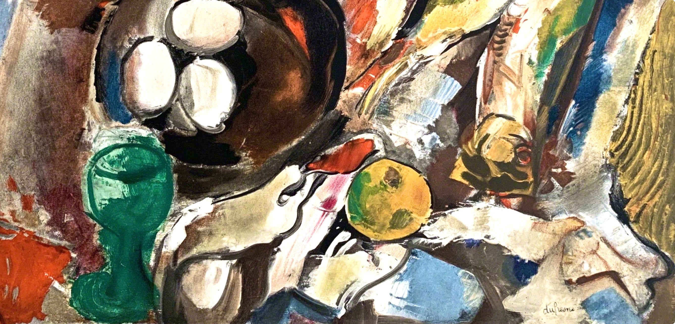 Charles Dufresne, Nature morte fruits et légumes, Dufresne, Collection Pierre Lévy, Limited Edition Lithograph