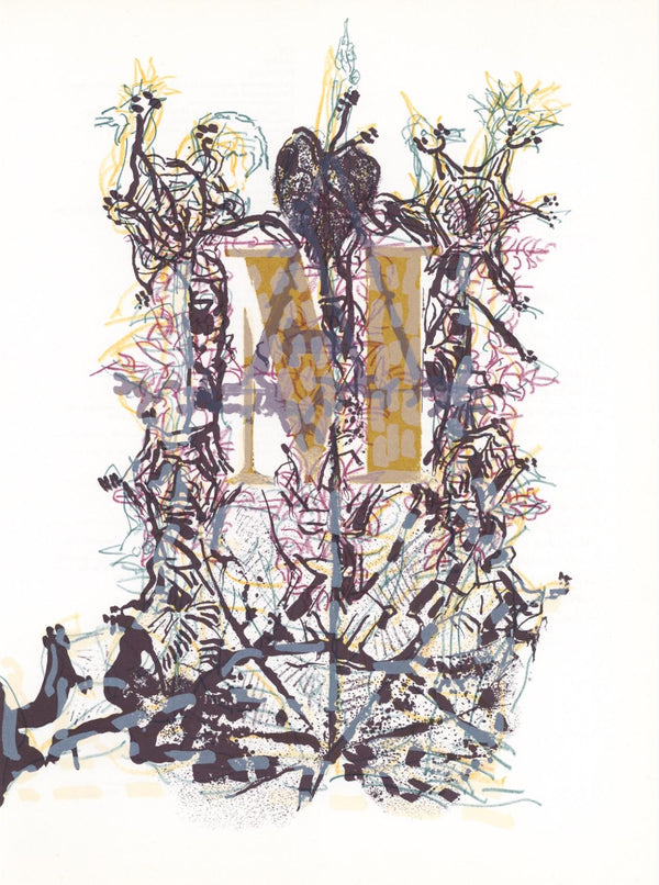 Jean-Paul Riopelle, Composition, Hommage à Aimé et Marguerite Maeght, Derrière le miroir, Limited Edition Lithograph