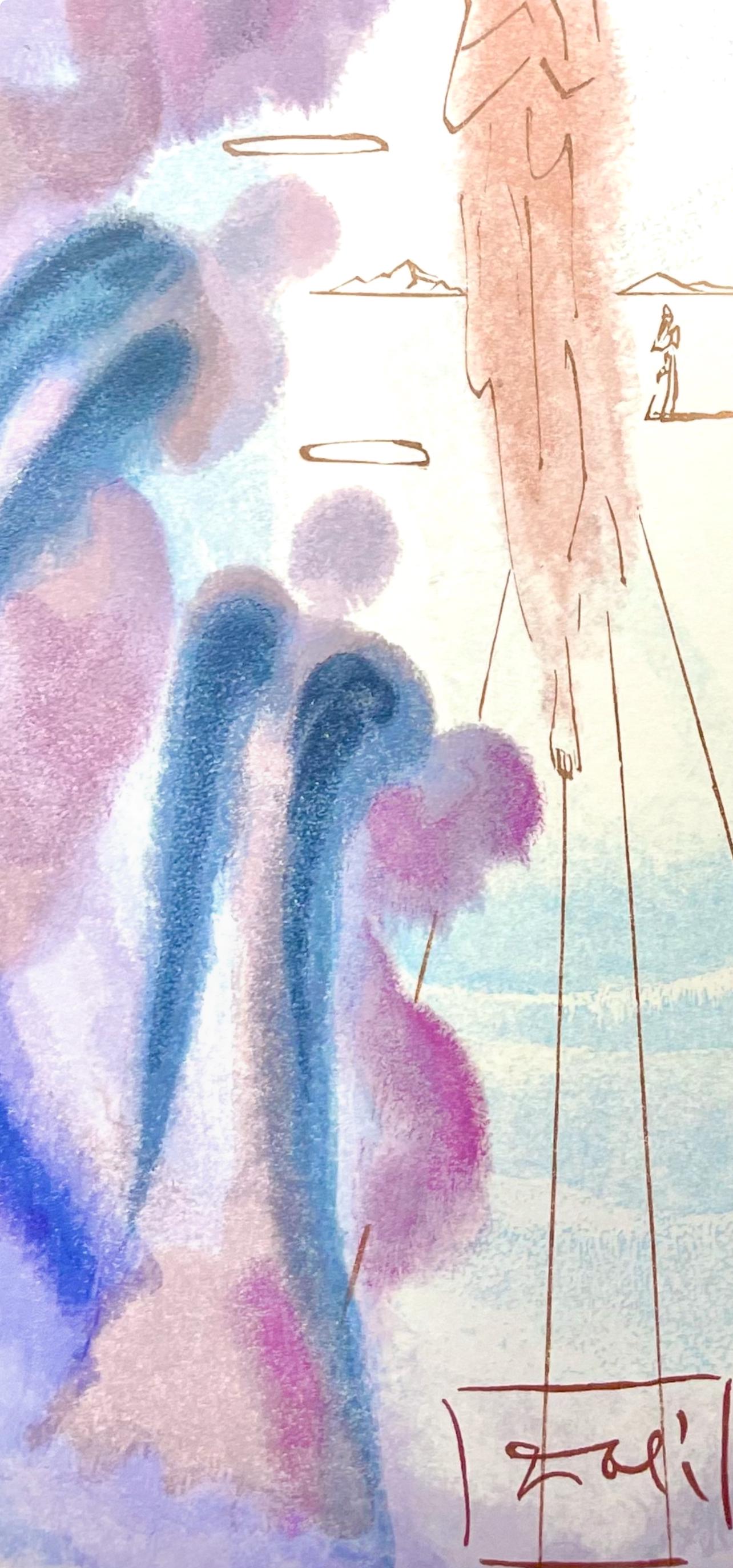 Salvador Dali, Paradies XXV (Field 189-200; Michler/Löpsinger 1039-1138), Die Göttliche Komödie, Signed, Limited Edition Woodcut