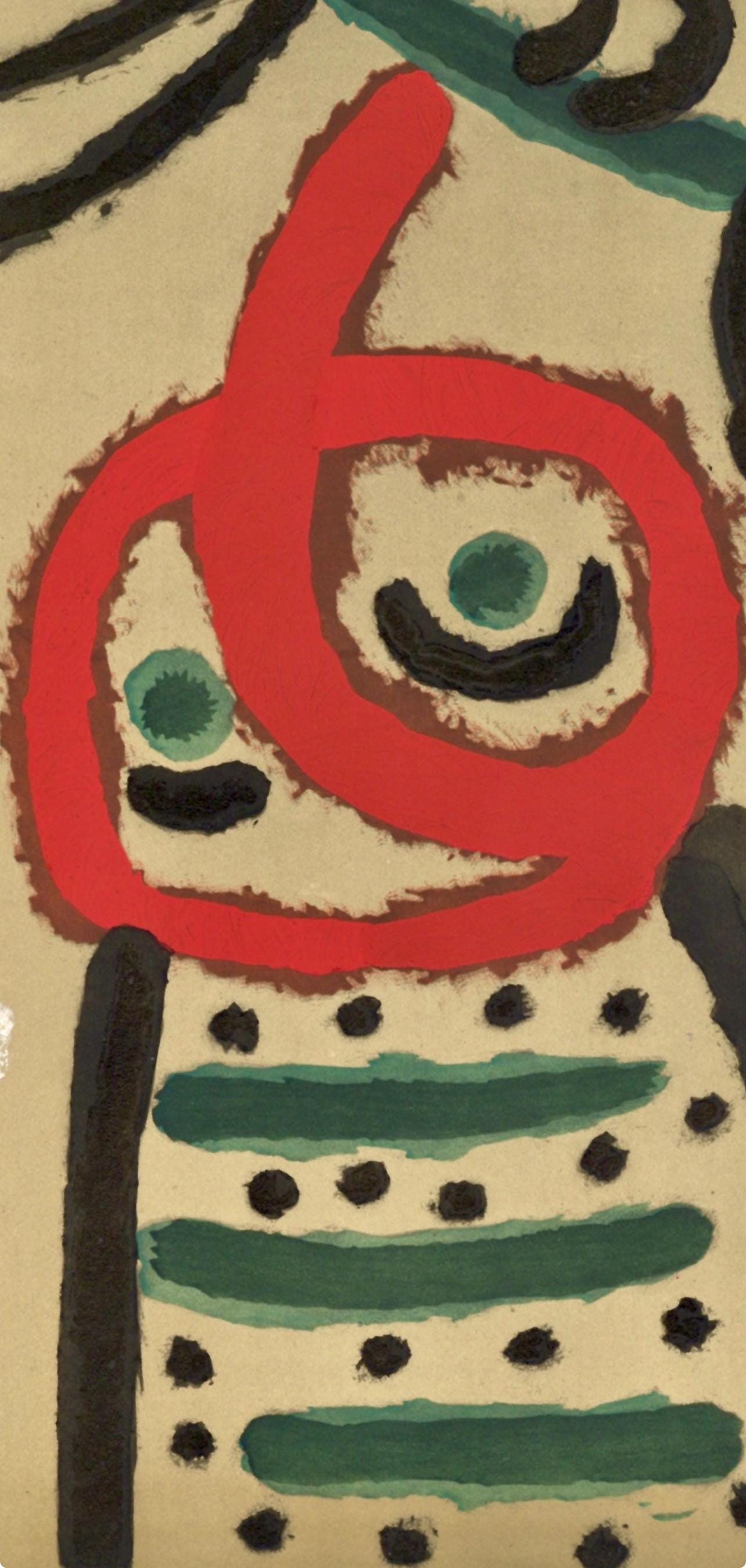 Joan Miró, Composition (Cramer 103; Mourlot 382-383), Miró Cartones 1956-1965, Limited Edition Lithograph