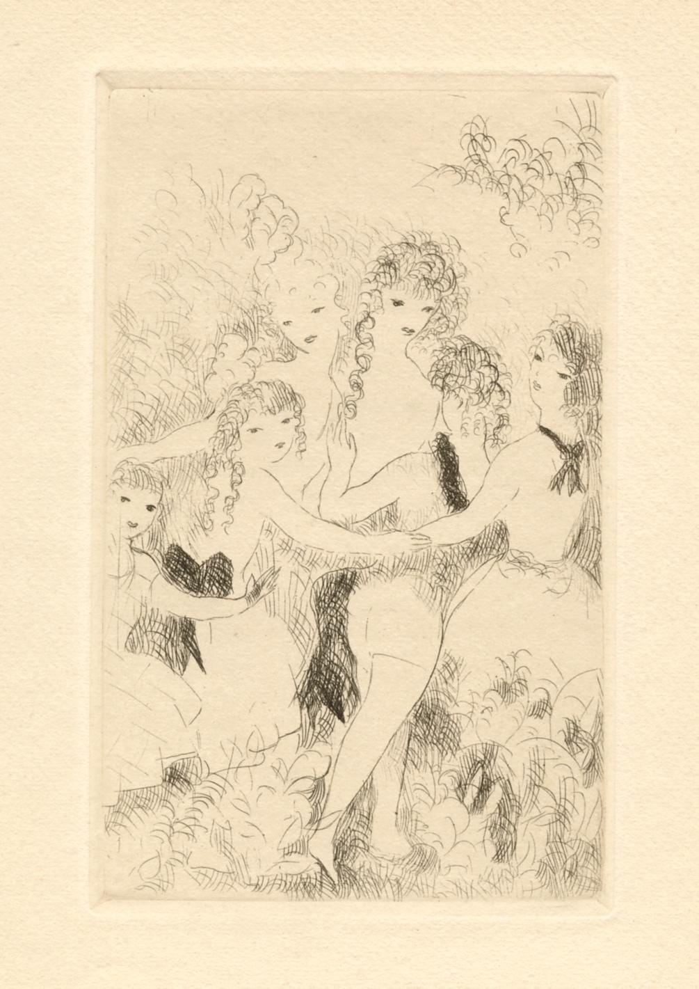 Marie Laurencin, La Ronde, Dix filles dans un pré, Limited Edition Etching
