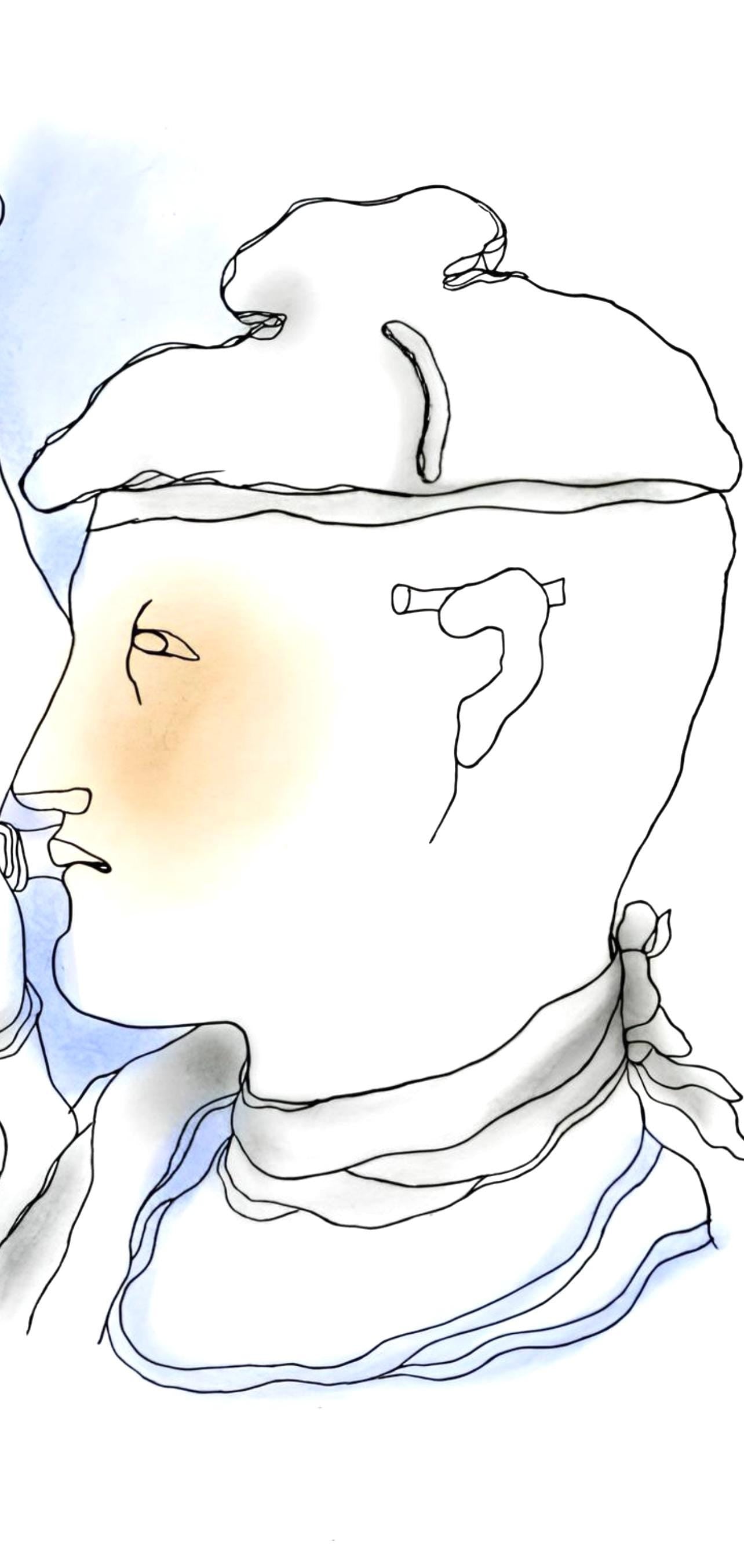 Jean Cocteau, Composition, Le Livre Blanc, Limited Edition Lithograph