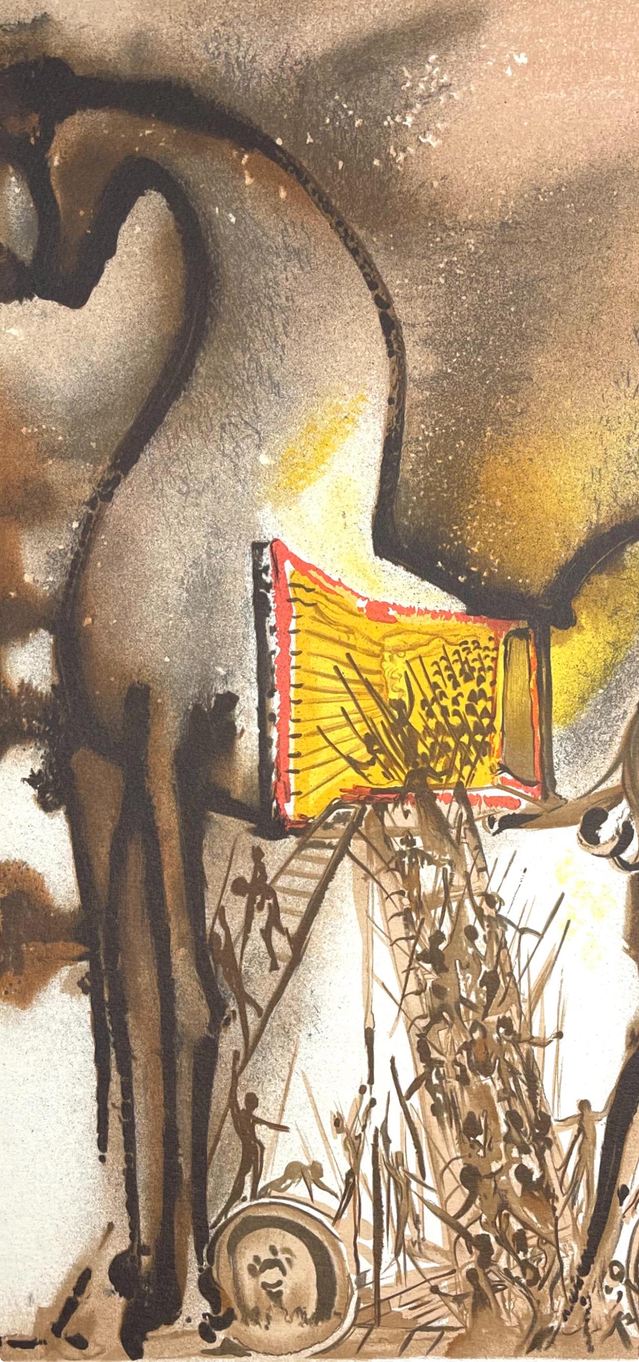 Salvador Dalí, Cheval de Troie, Les Chevaux de Dalí, Limited Edition Lithograph