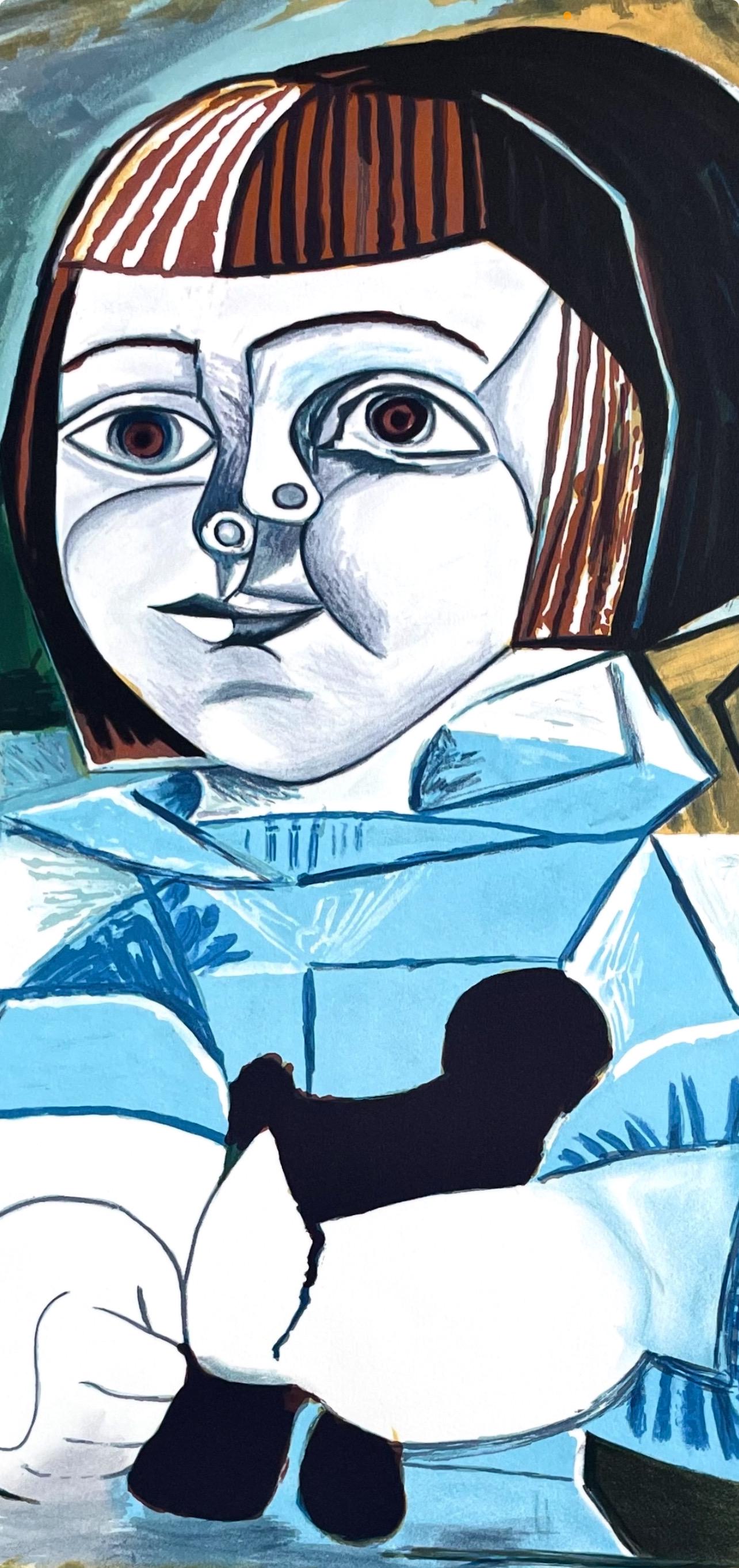 Pablo Picasso, Paloma en Bleu, Marina Picasso Collection, Official Limited Edition Lithograph