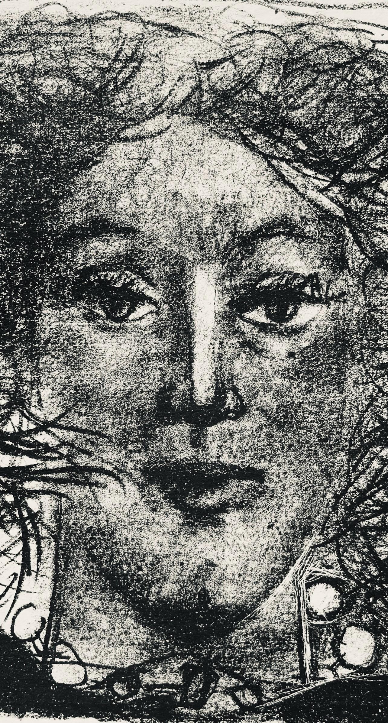 André Marchand, Composition, pierre ã feu provence noire, Limited Edition Lithograph