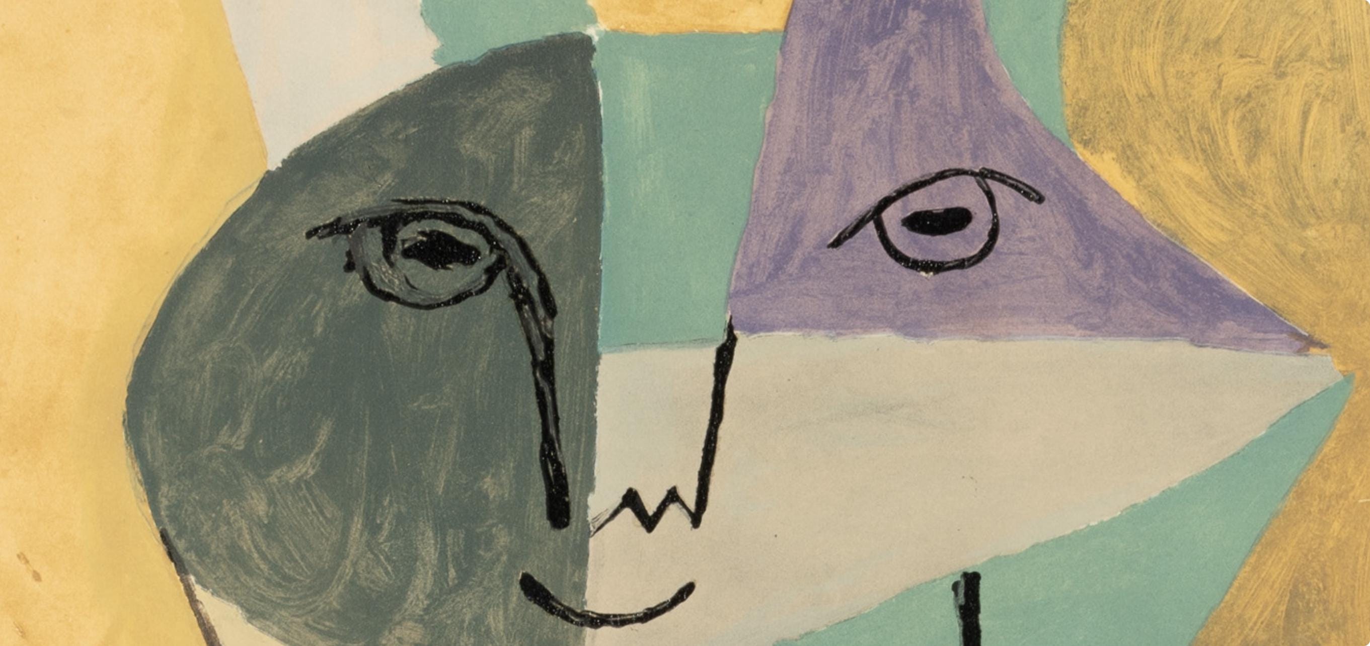 Pablo Picasso, Composition, Faunes et Flore d'Antibes, Limited Edition Lithograph