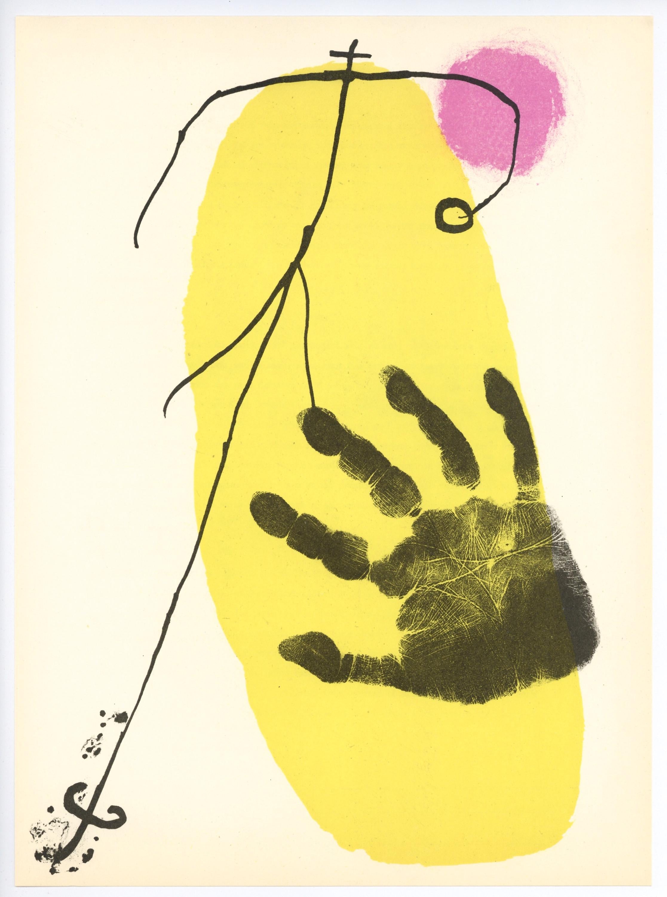 Joan Miró, Composition (Cramer 34; Mourlot 226), Derrière le miroir, Limited Edition Lithograph