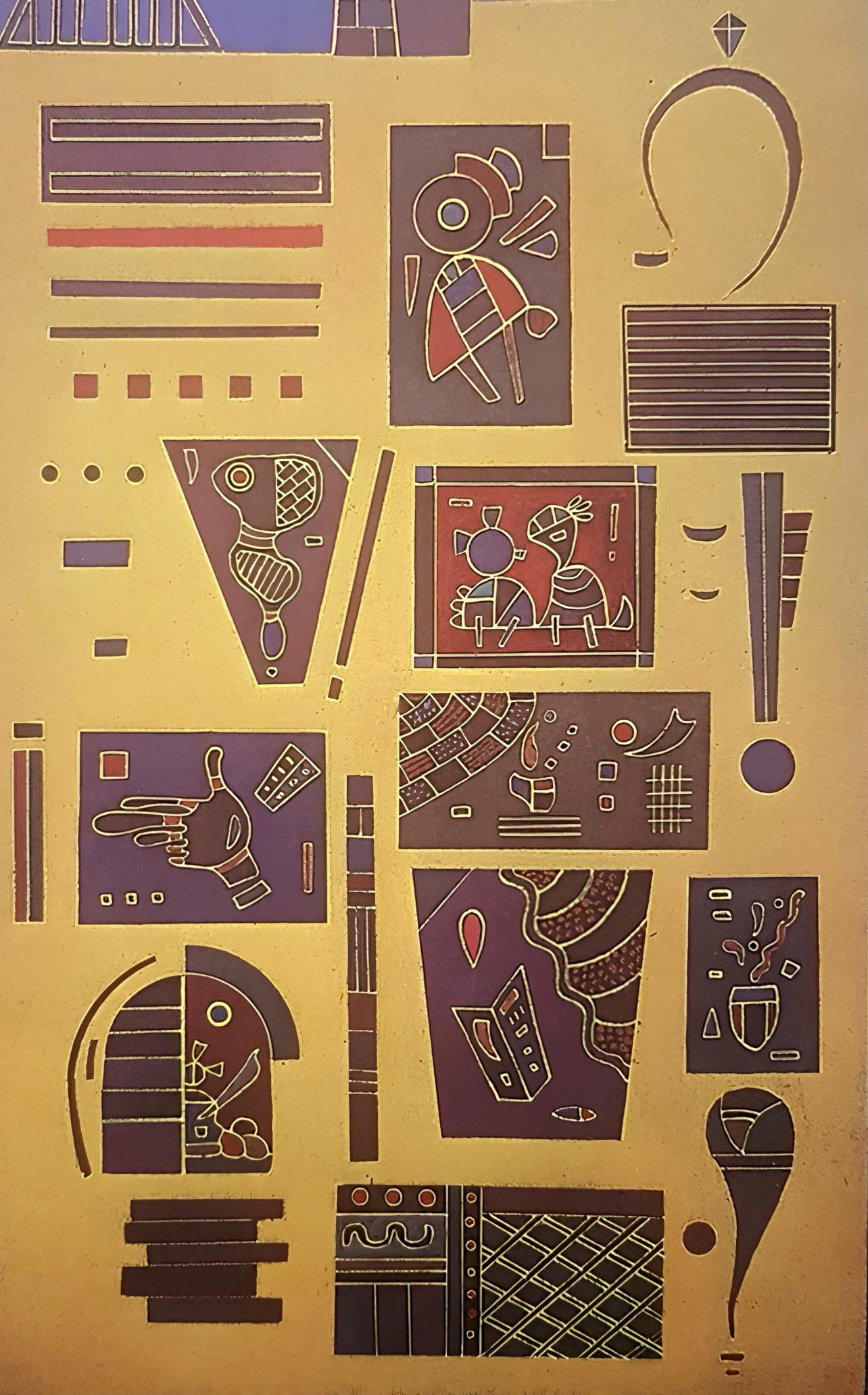 Wassily Kandinsky, Composition, Derrière le miroir, Limited Edition Lithograph