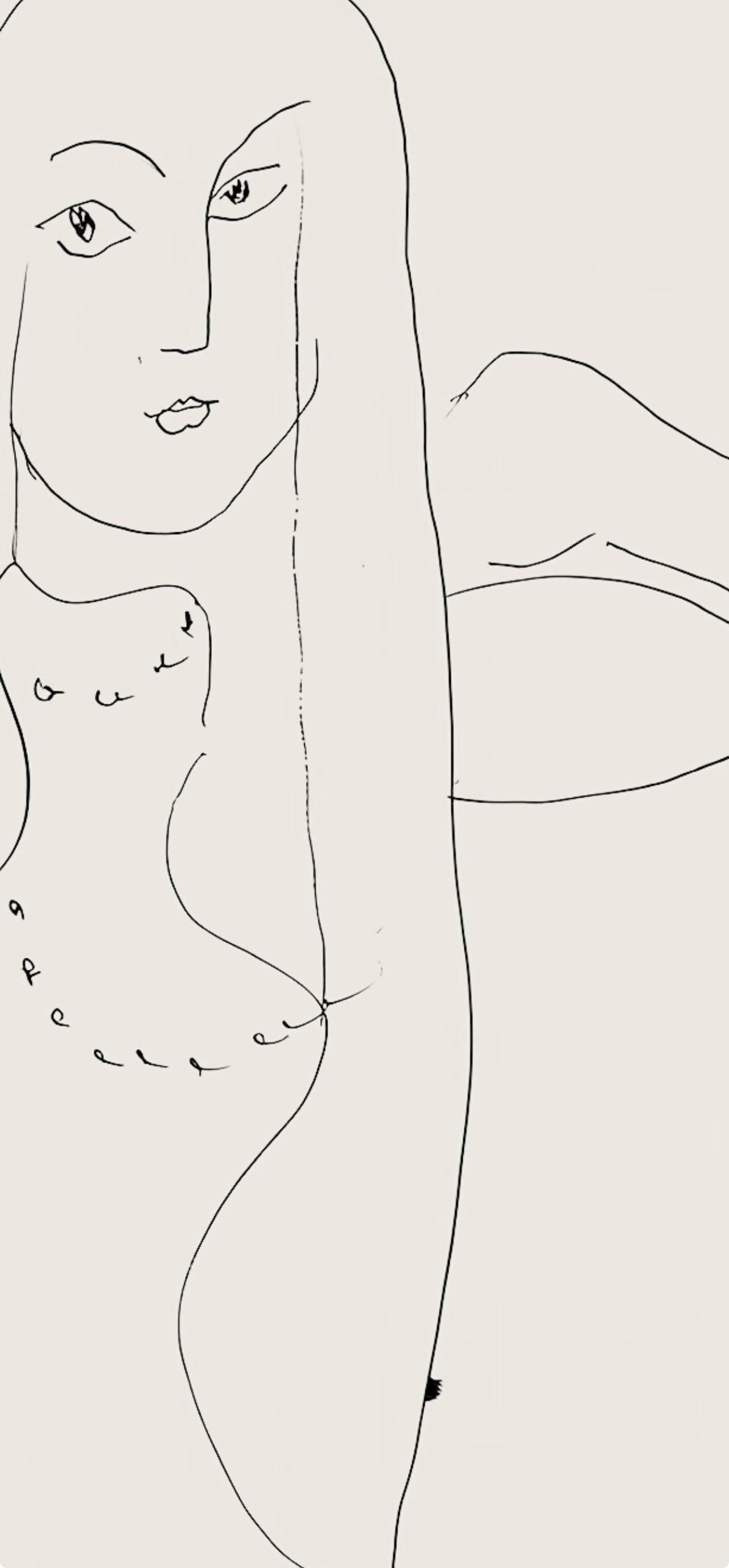 Henri Matisse, Série N, var. 4 (Duthuit 9), Henri Matisse, Dessins, Thèmes et variations, Limited Edition Lithograph