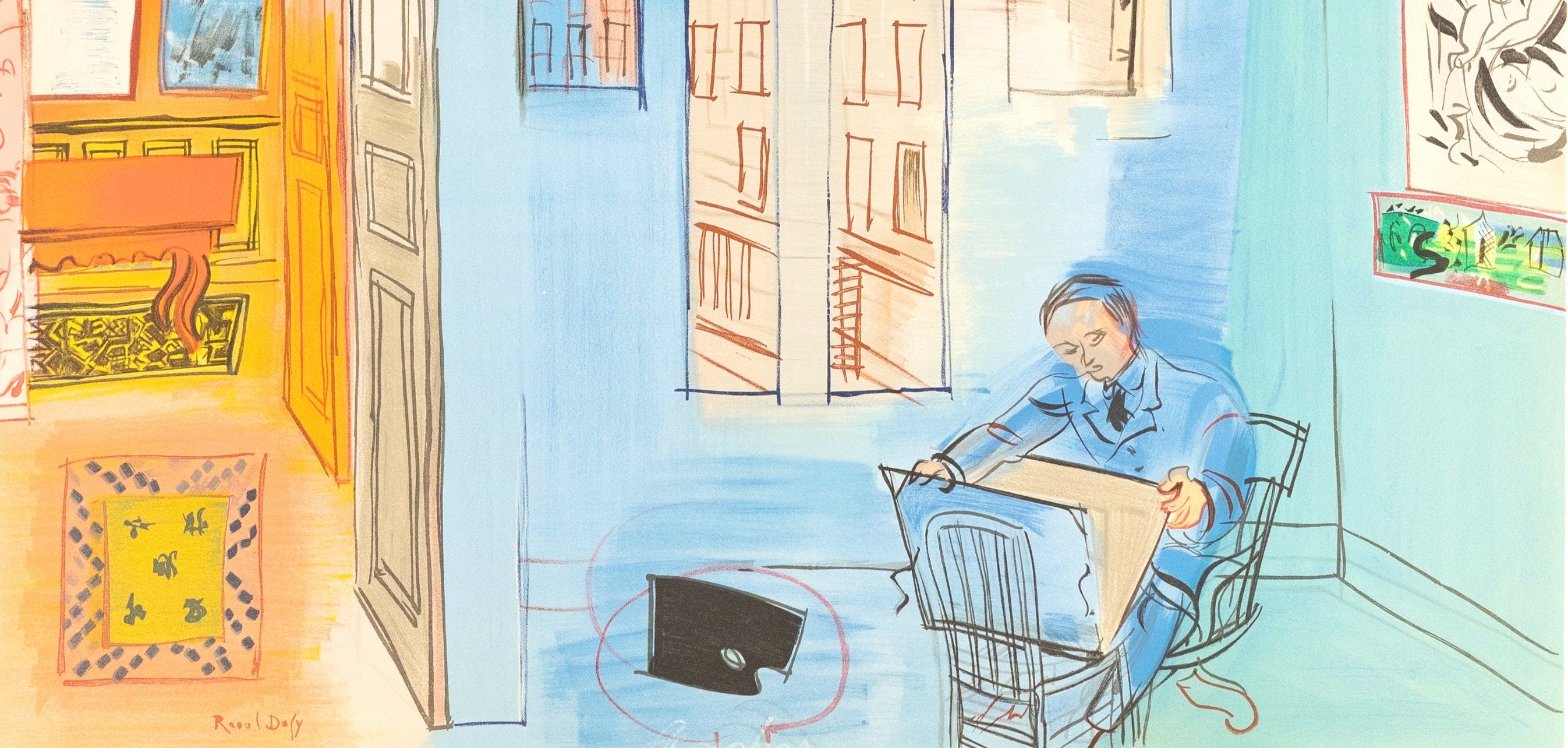 Raoul Dufy, L’atelier de Impasse Guelma, Raoul Dufy, Collection Pierre Lévy, Limited Edition Lithograph