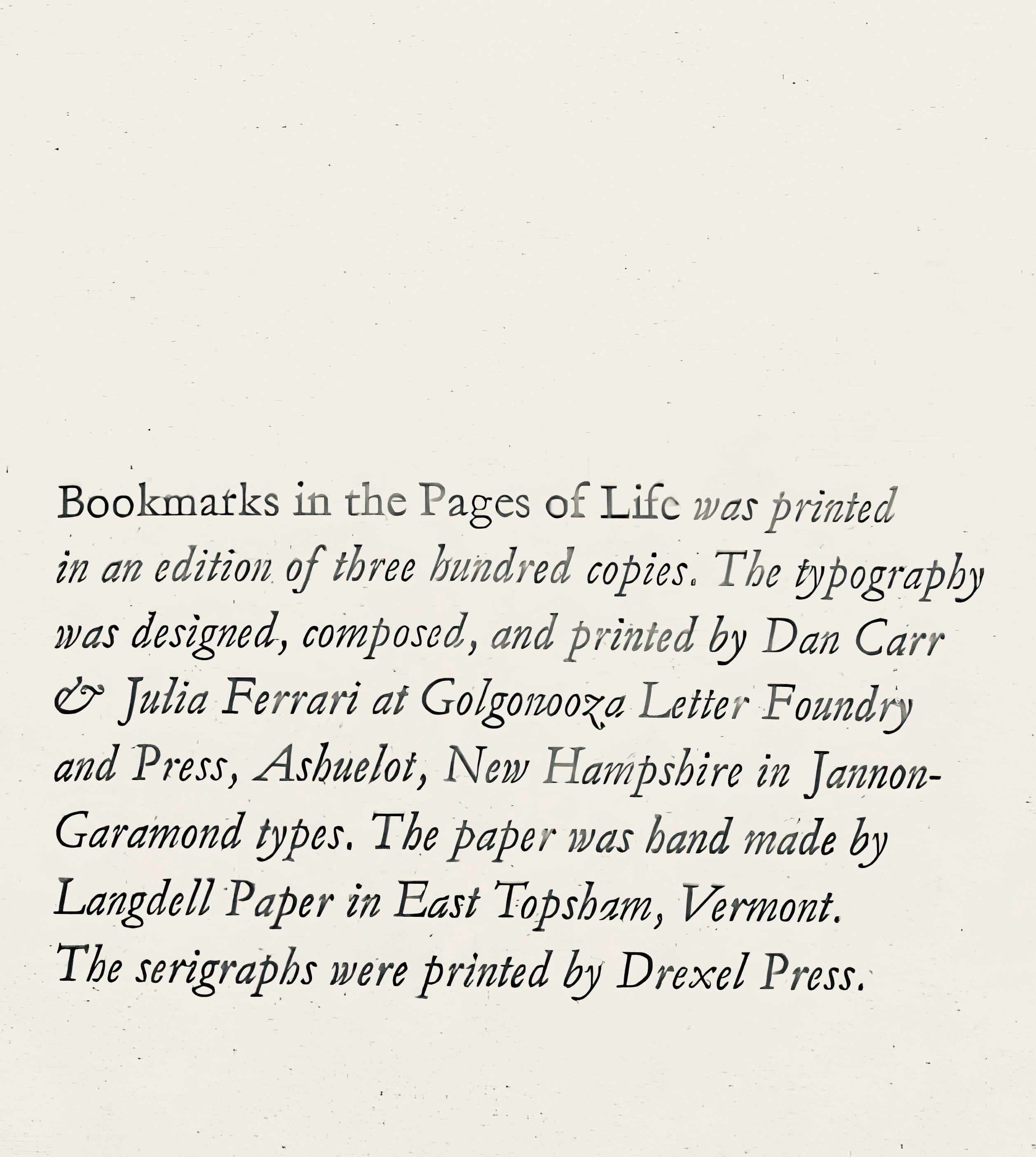 Betye Saar, The Conscience of the Court, Bookmarks in the Pages of Life, Limited Edition Silkscreen