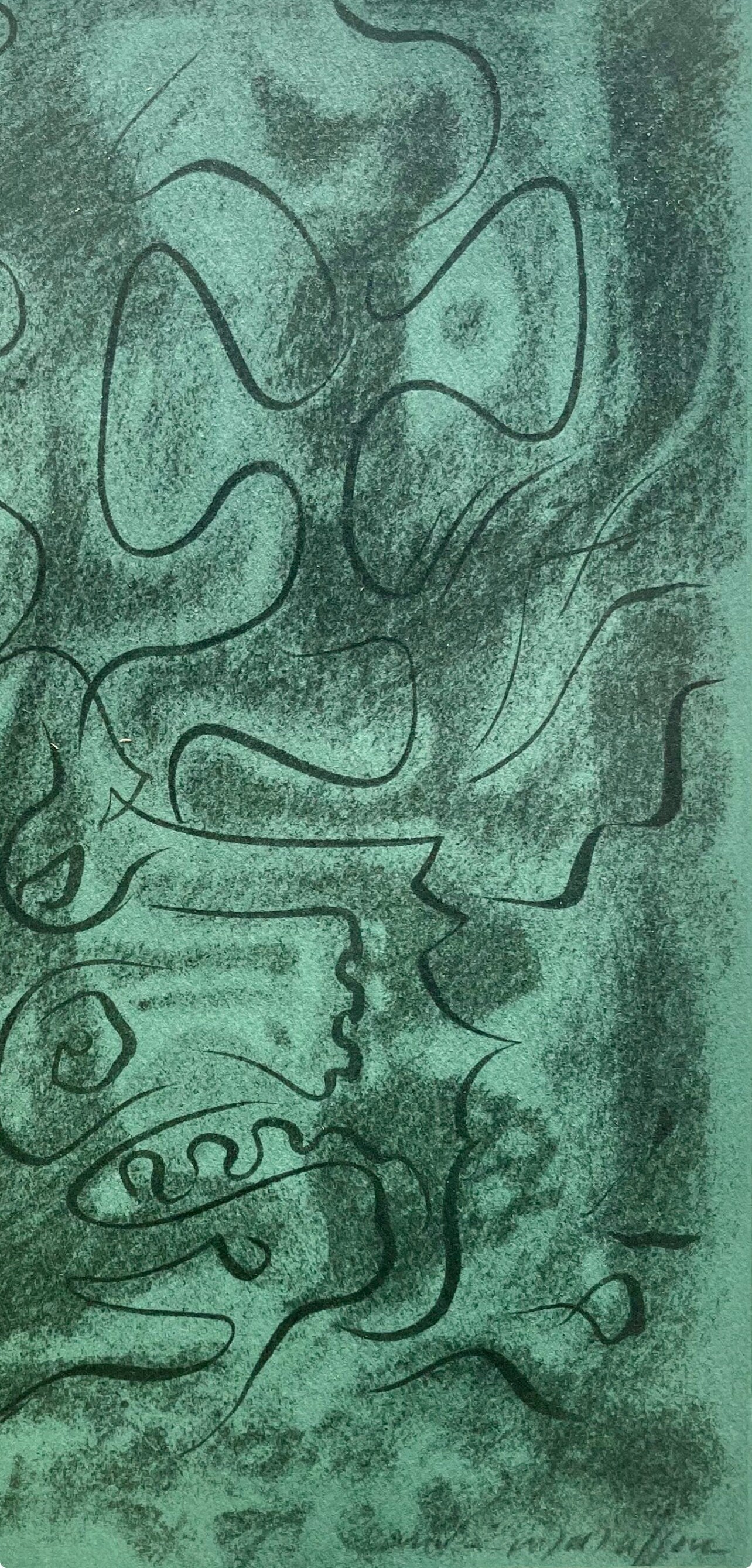 André Masson, Crâne d'élan dans la forêt, Masson Dessins, Limited Edition Lithograph
