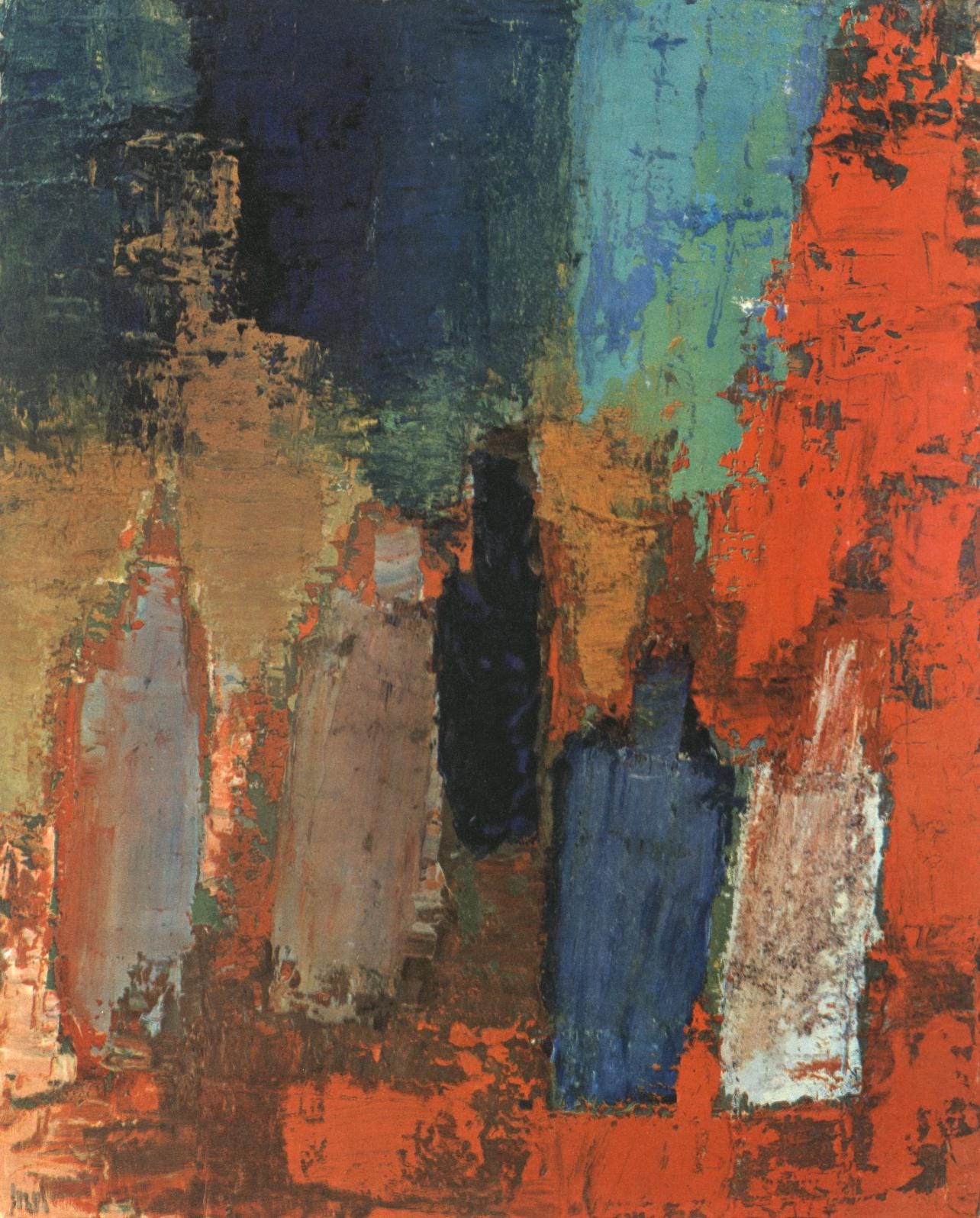 Nicolas de Staël, Composition, Nicolas de Staël, Peintres d'aujourd'hui, Limited Edition Lithograph