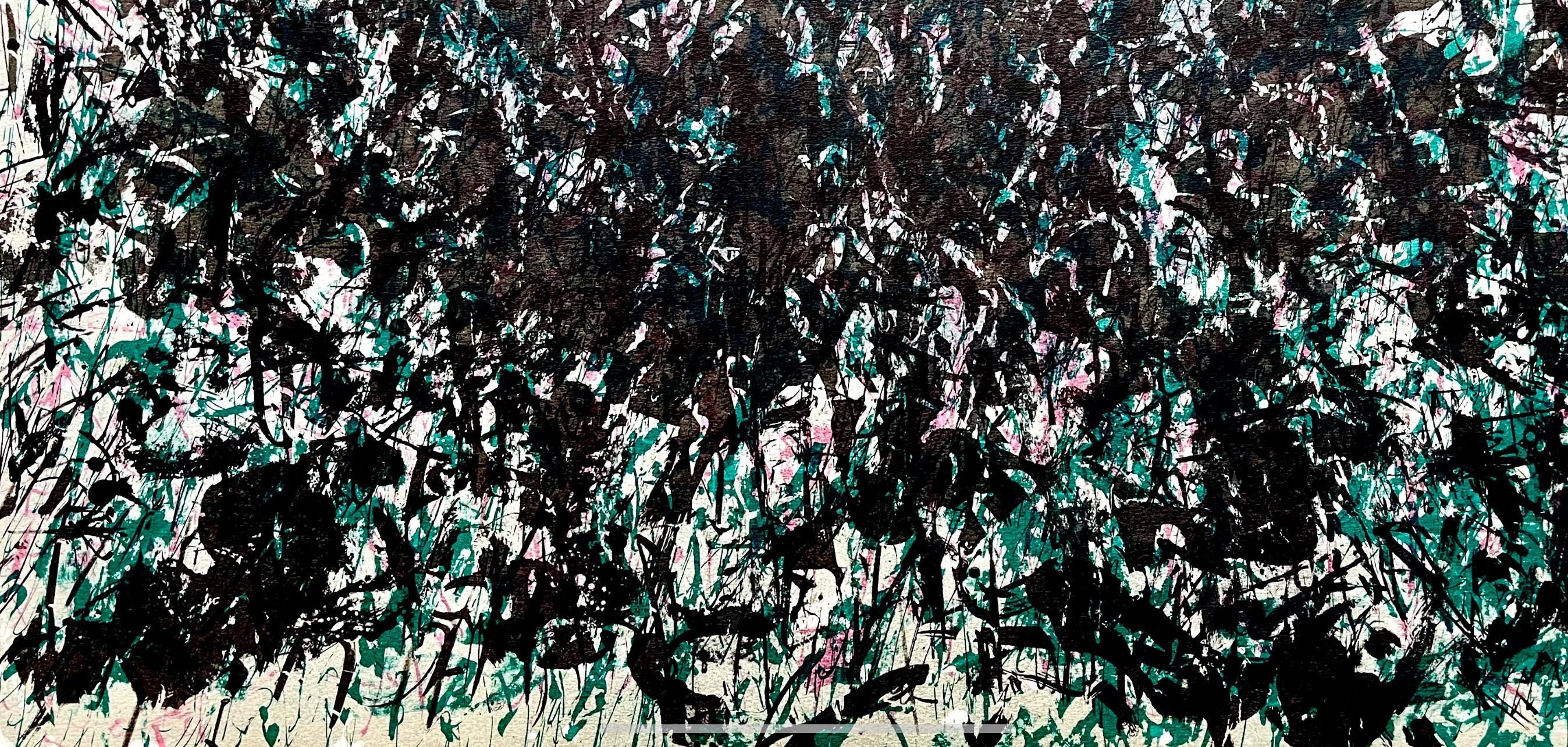 François Fiedler, Composition, Derrière le miroir, Limited Edition Lithograph