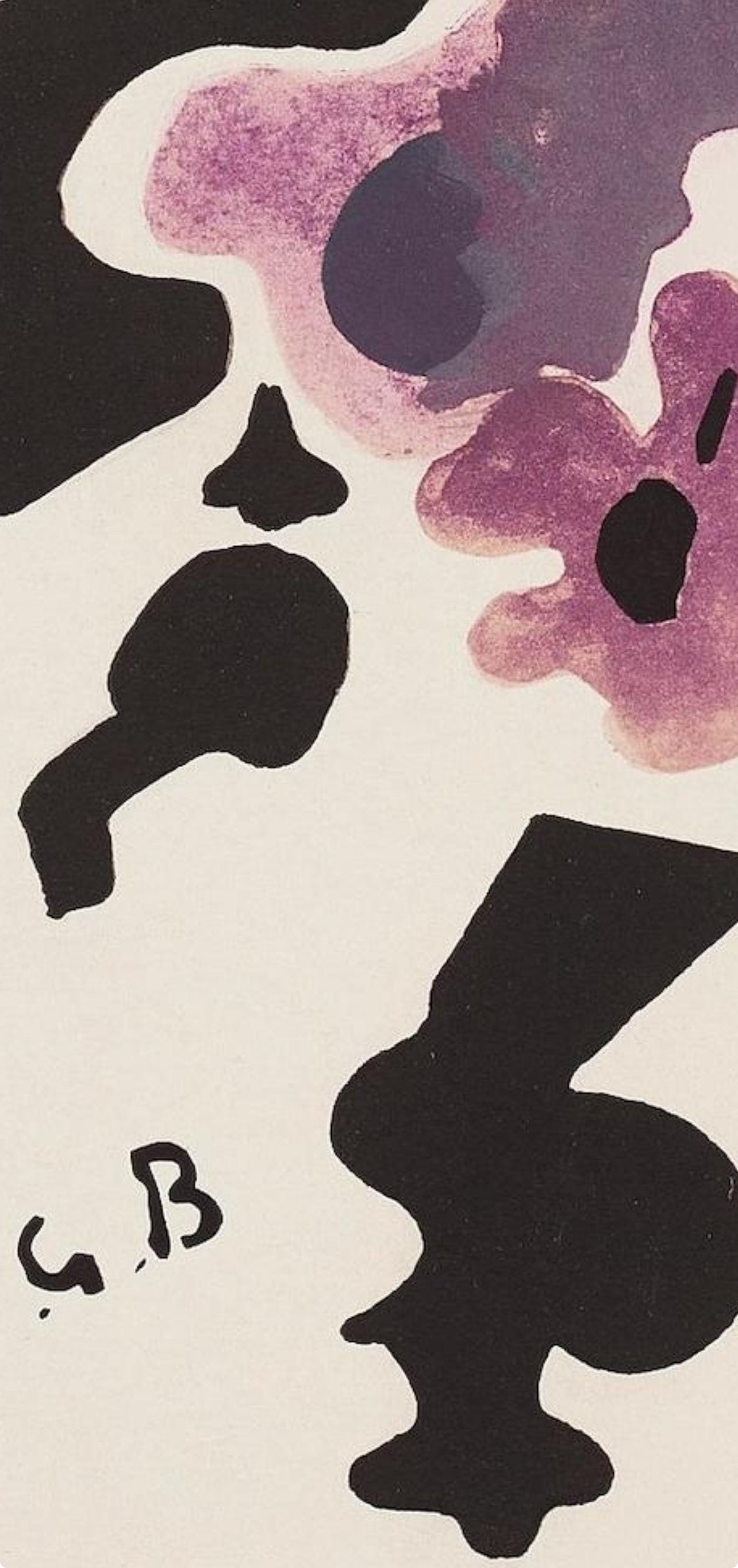 Georges Braque, Composition, Braque Espaces, 13 Dessins, Lavis, Aquarelles, Limited Edition Lithograph