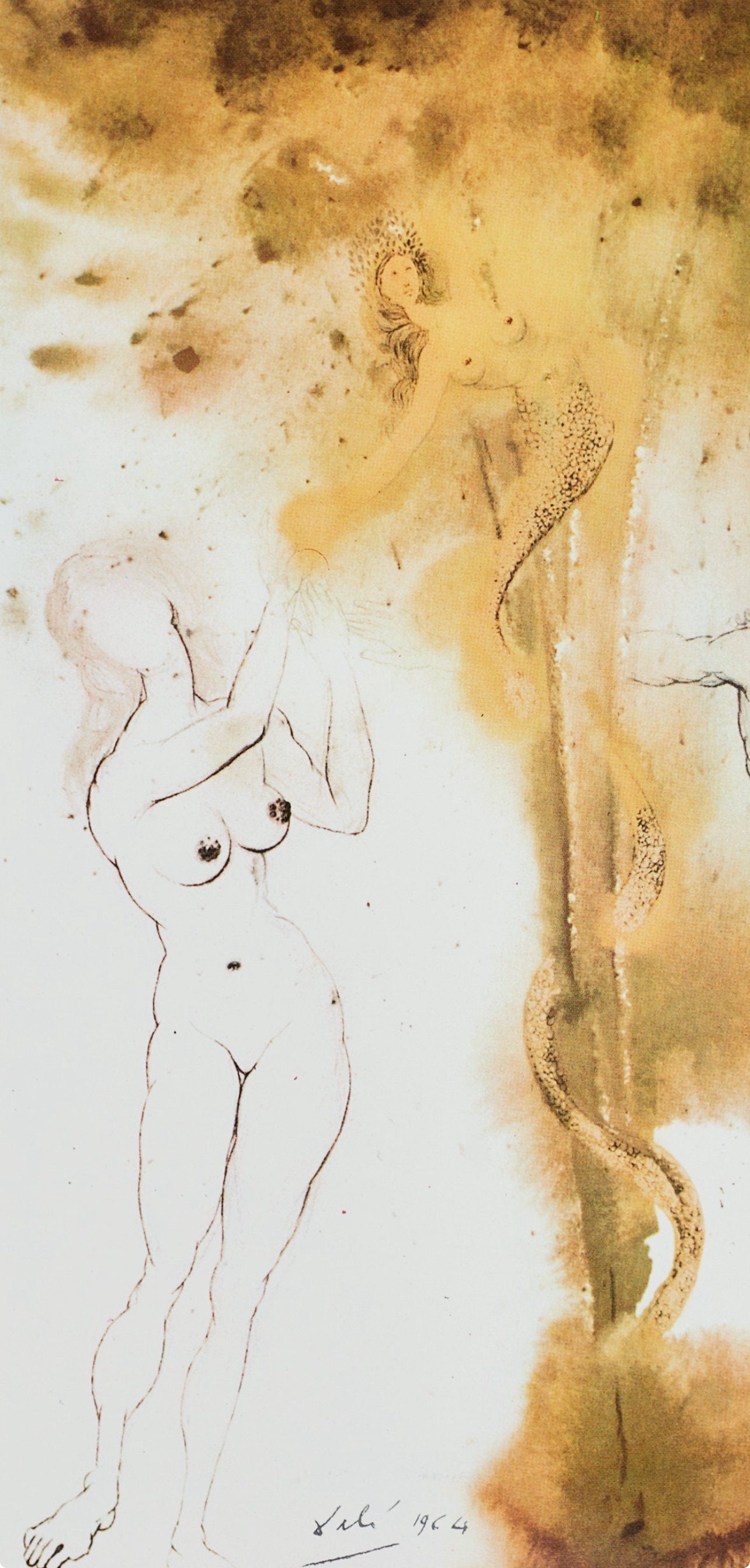 Salvador Dali, Composition (Michler/Löpsinger 1600; Field 69-3), Biblia Sacra, Limited Edition Lithograph