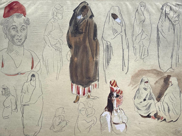Eugène Delacroix, Composition, Trente et un Dessins et Aquarelles du Maroc, Limited Edition Lithograph
