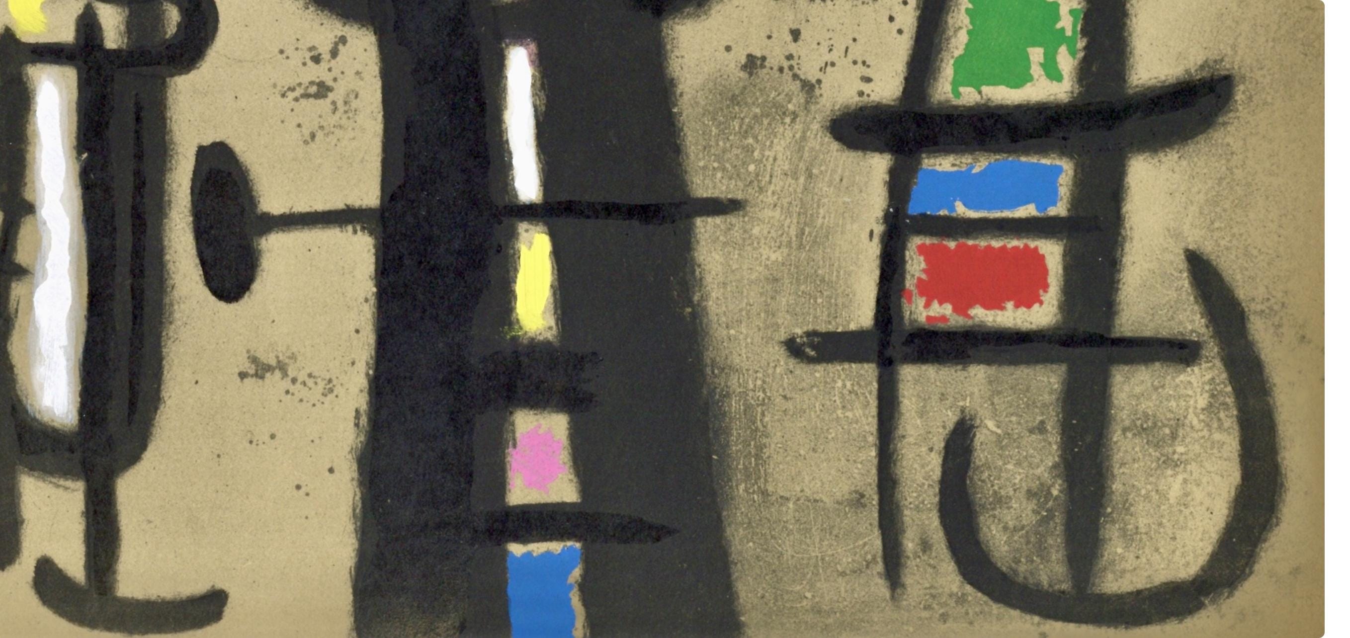 Joan Miró, Composition (Cramer 103; Mourlot 382-383), Miró Cartones 1956-1965, Limited Edition Lithograph