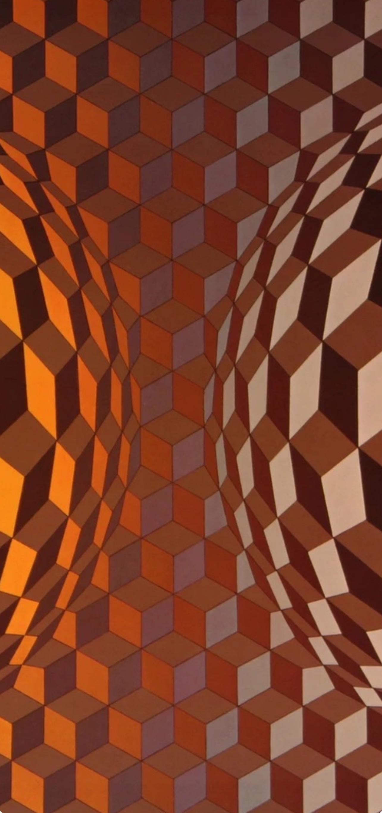 Victor Vasarely, Composition, Hexagone, Limited Edition Héliogravure