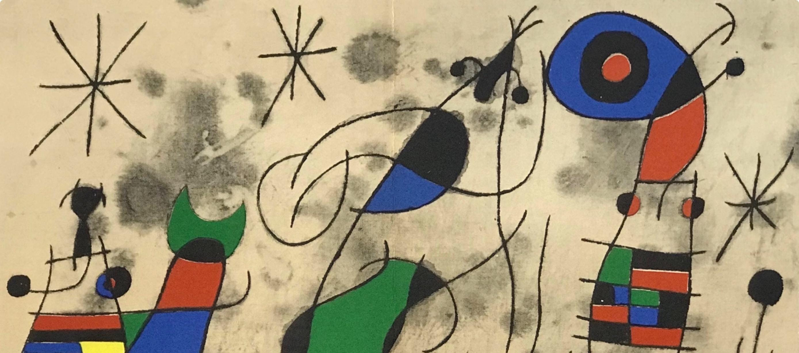 Joan Miró, Composition (Cramer 112; Mourlot 439-442), Derrière le miroir, Limited Edition Lithograph