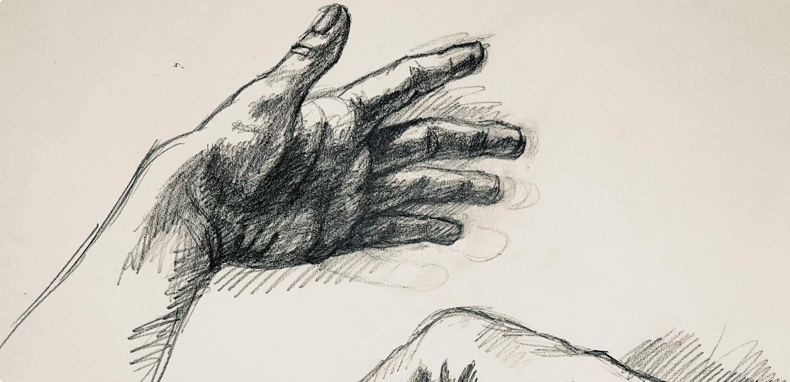 Ian Hornak, Renaissance Hand Study, 1964, Original Drawing