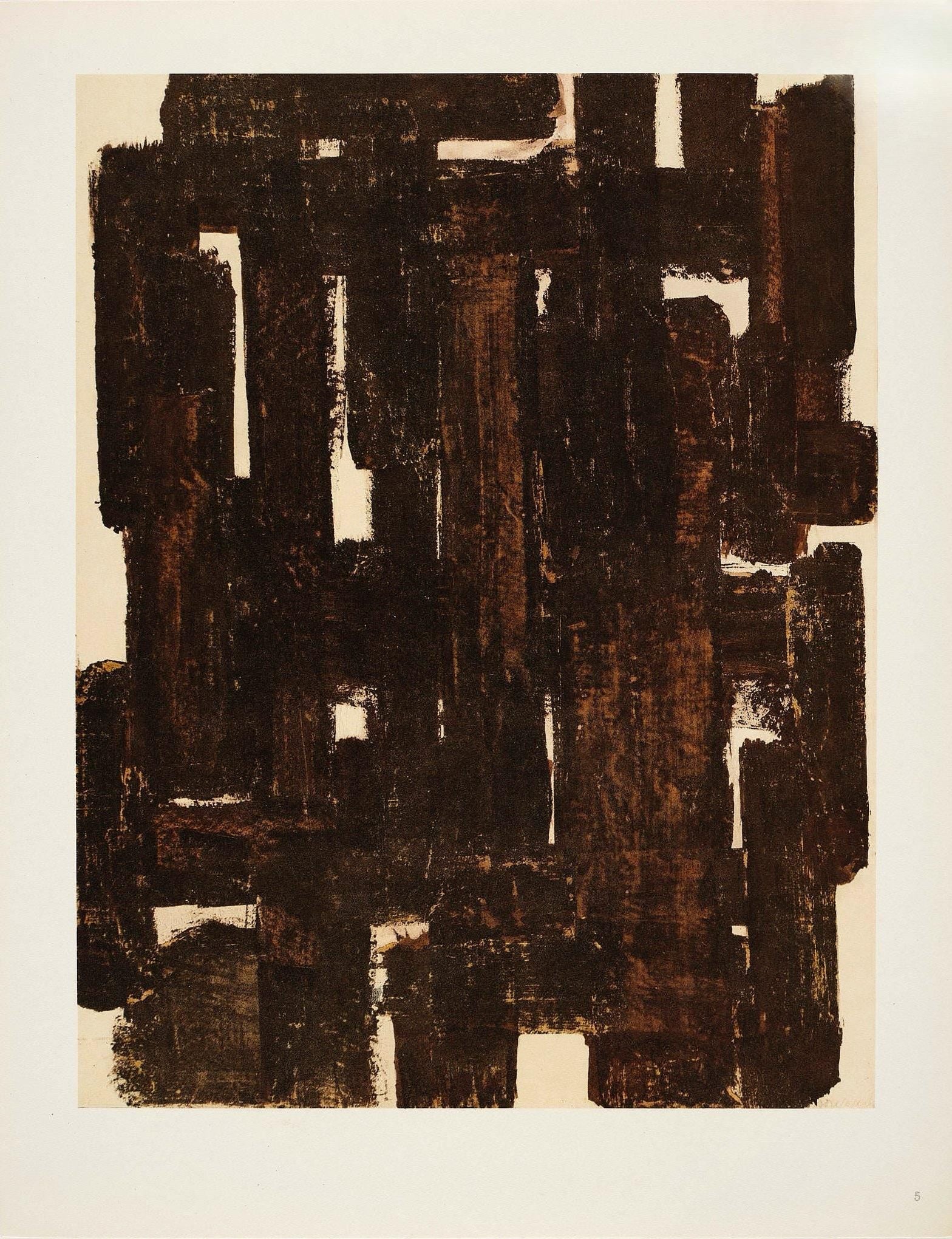 Pierre Soulages, Composition, Pierre Soulages, Peintres d'aujourd'hui, Limited Edition Lithograph