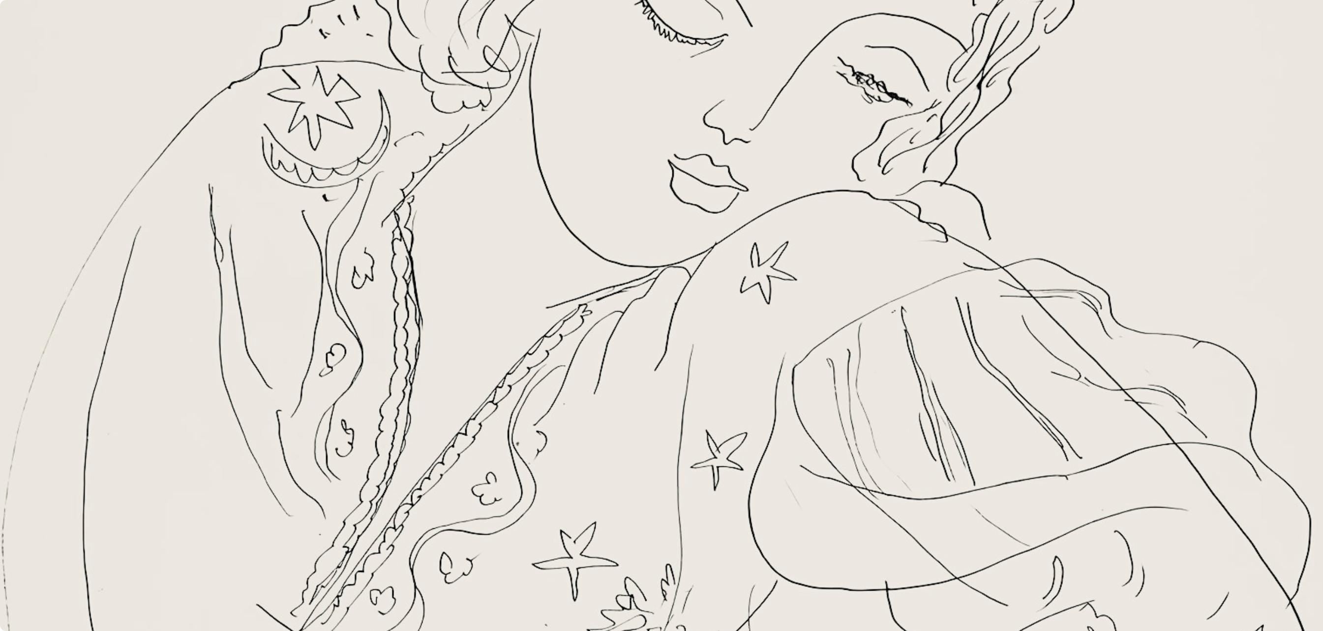Henri Matisse, Série I, var. 8 (Duthuit 9), Henri Matisse, Dessins, Thèmes et variations, Limited Edition Lithograph
