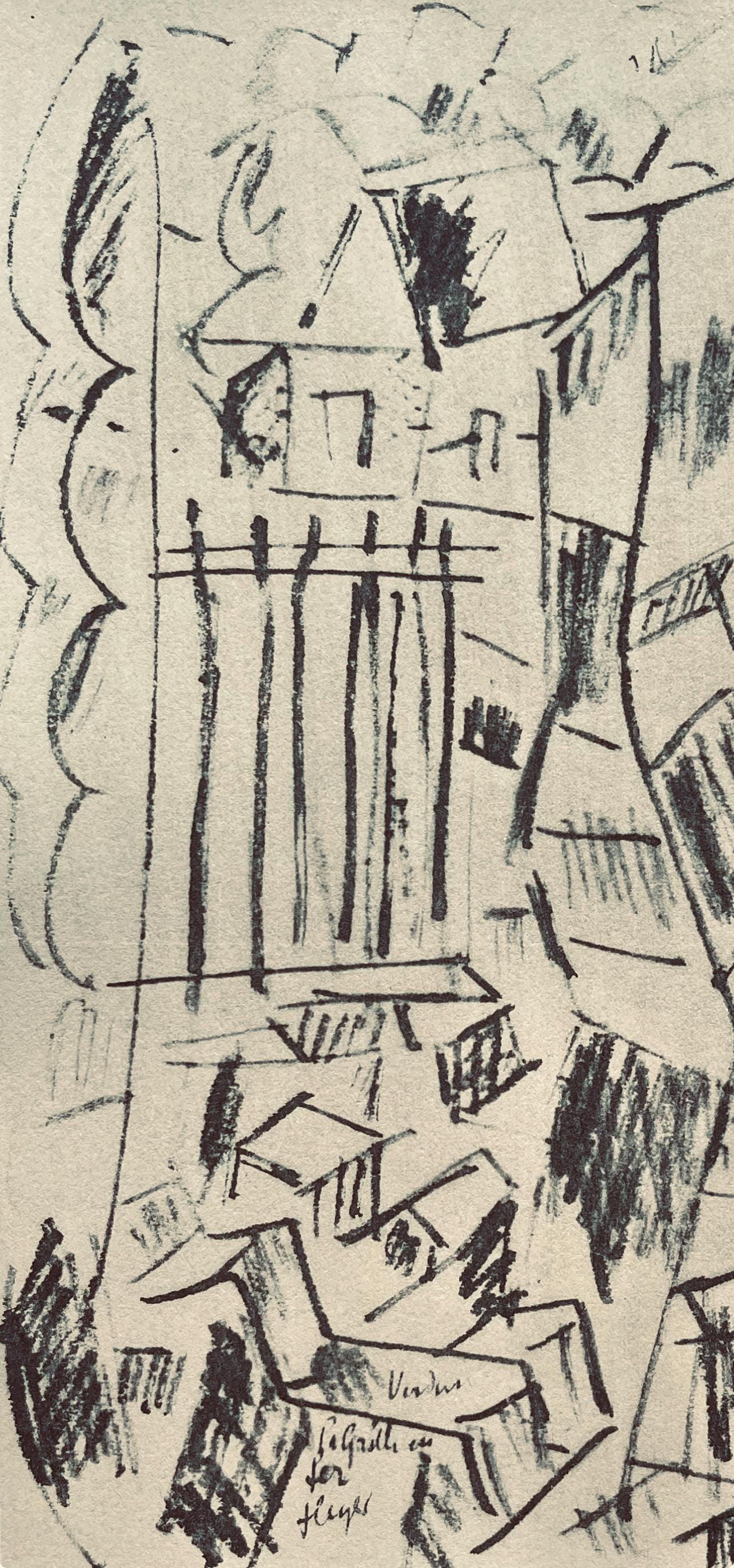 Fernand Léger, Verdun: La Grille En Fer, Fernand Léger, Dessins de Guerre, Limited Edition Lithograph